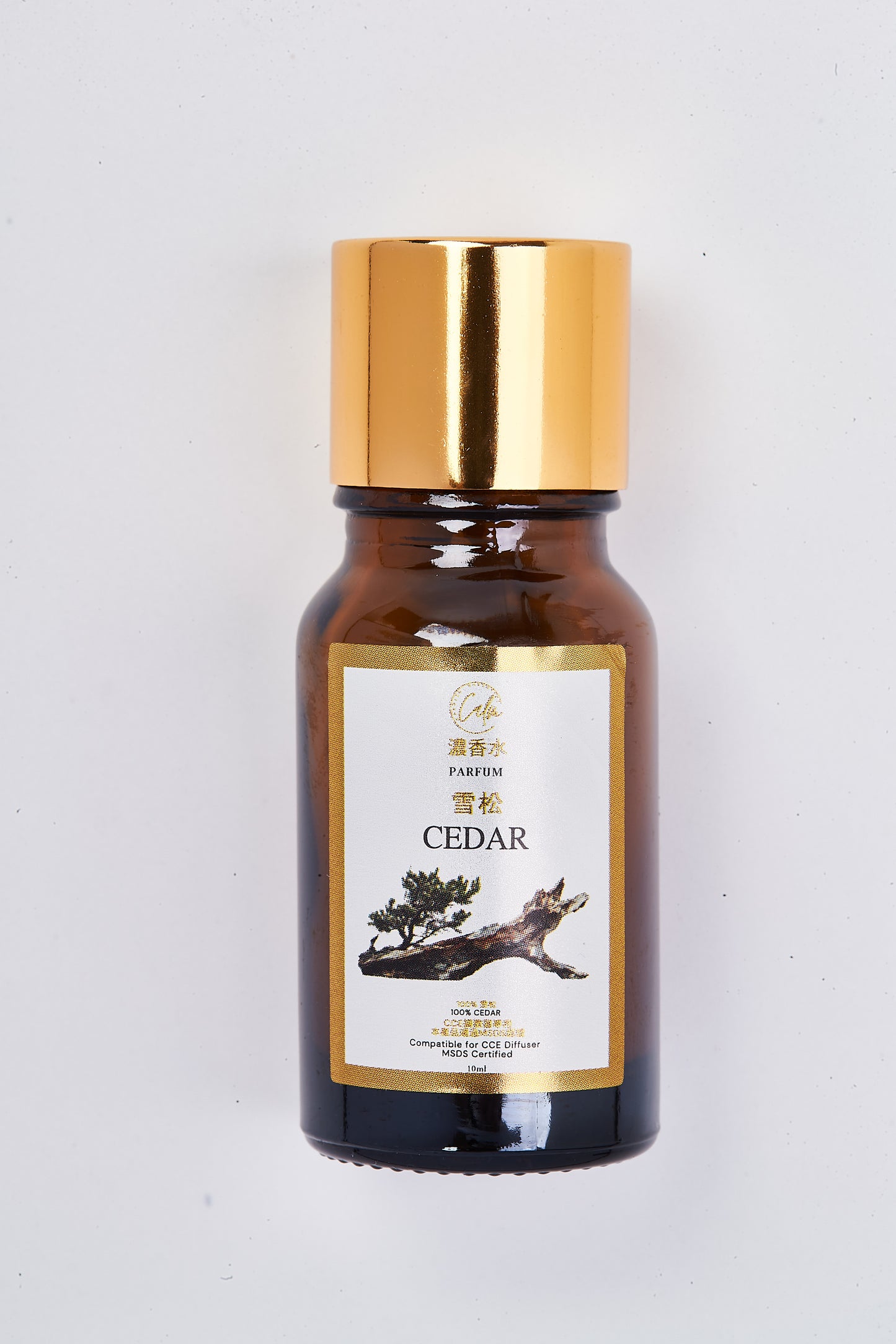 Calm Candles Essential 10ml Cedar Parfum Fragrance Oil – Organic Woody Aromatherapy Blend with Warm Spice & Earthy Notes