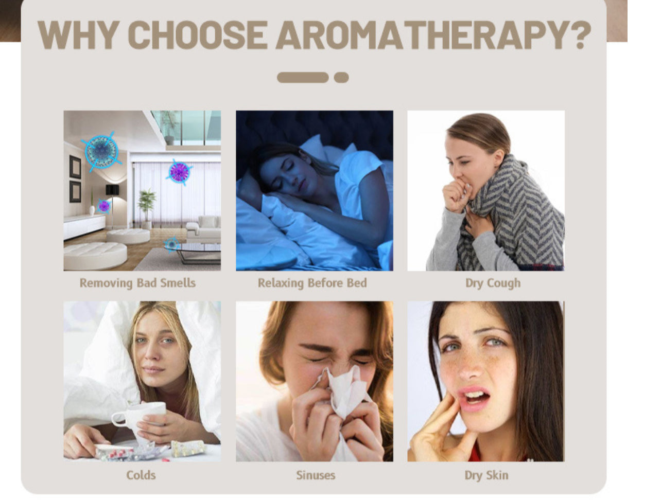 Calm Candles Essential - 3-in-1 Oil Night Light Diffuser Ionic 100% Pure Himalayan Rock Therapy Rock Lamp 250ml water capacity Auto-Off with for Home Living Room Bedroom