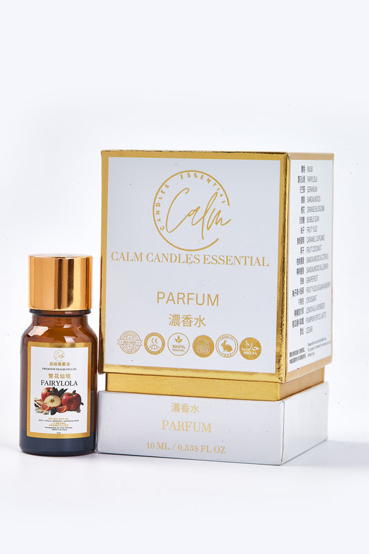 Calm Candles Essential - Fairylola Fragrance Oil Infused with Bergamot, Apple & Vanilla for Diffusers, Soap Making, Candles, Lotion, Home Scents, Linen Spray, Bath Bombs, Waterless Diffusers (50mL)
