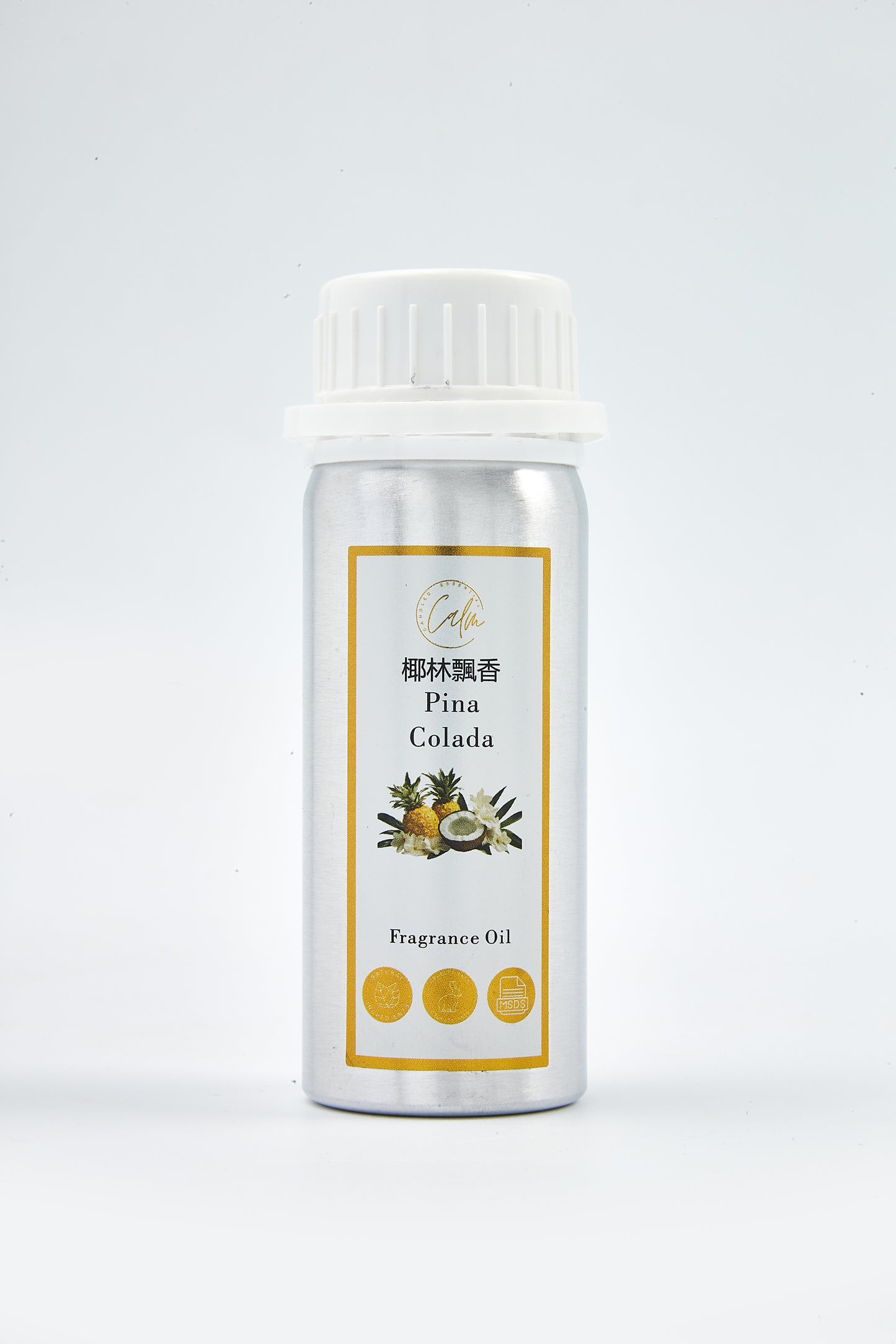 Calm Candles Essential 100ml Diffuser Refill – Yuzu, Geranium, Cedar, Musk, Orange Blossom, Piña Colada & Sandalwood