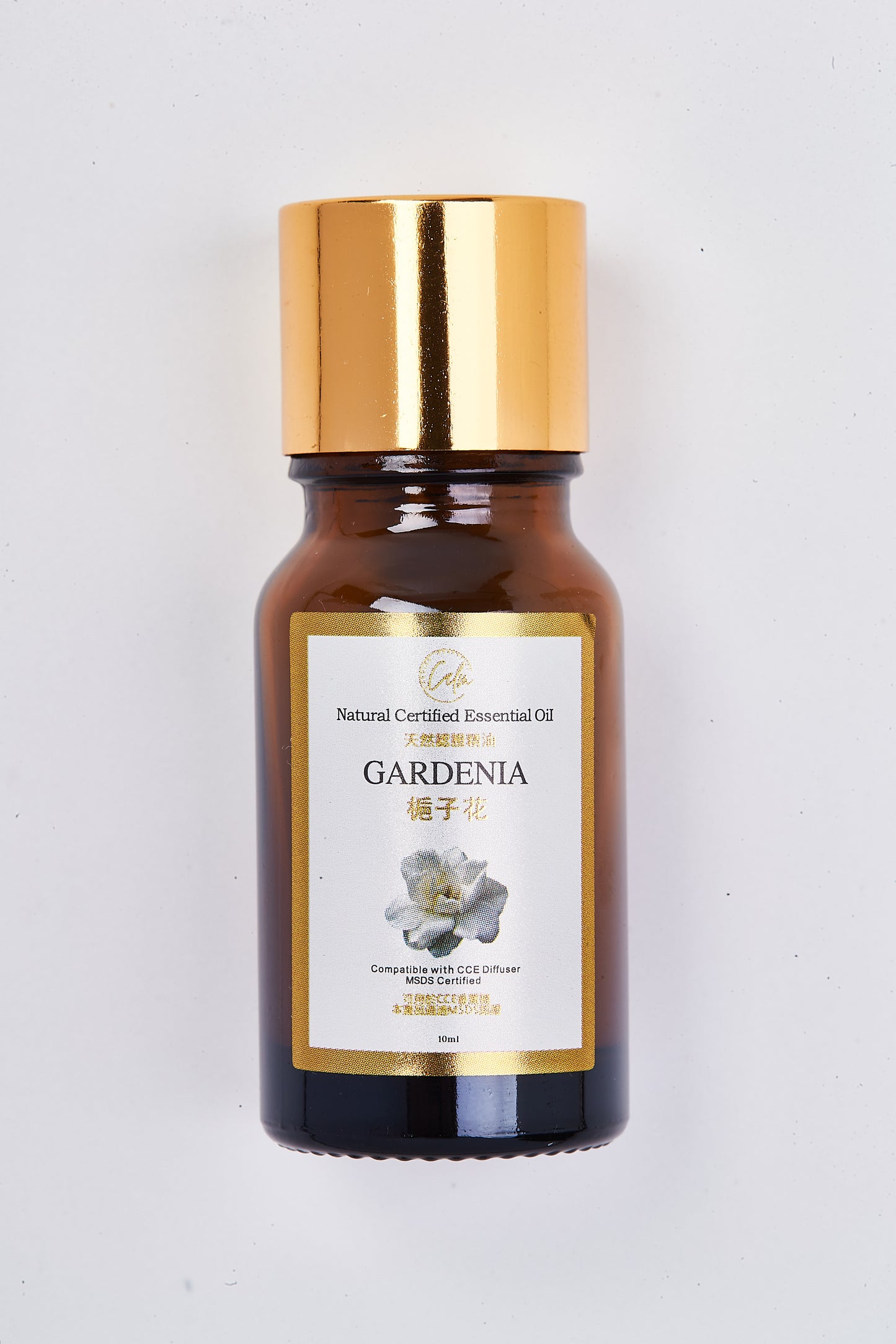 Calm Candles Essential - Gardenia Essential Oil 10ml – Pure Floral Aromatherapy for Anxiety Relief, Sleep & Mood Boost | Diffuser-Ready