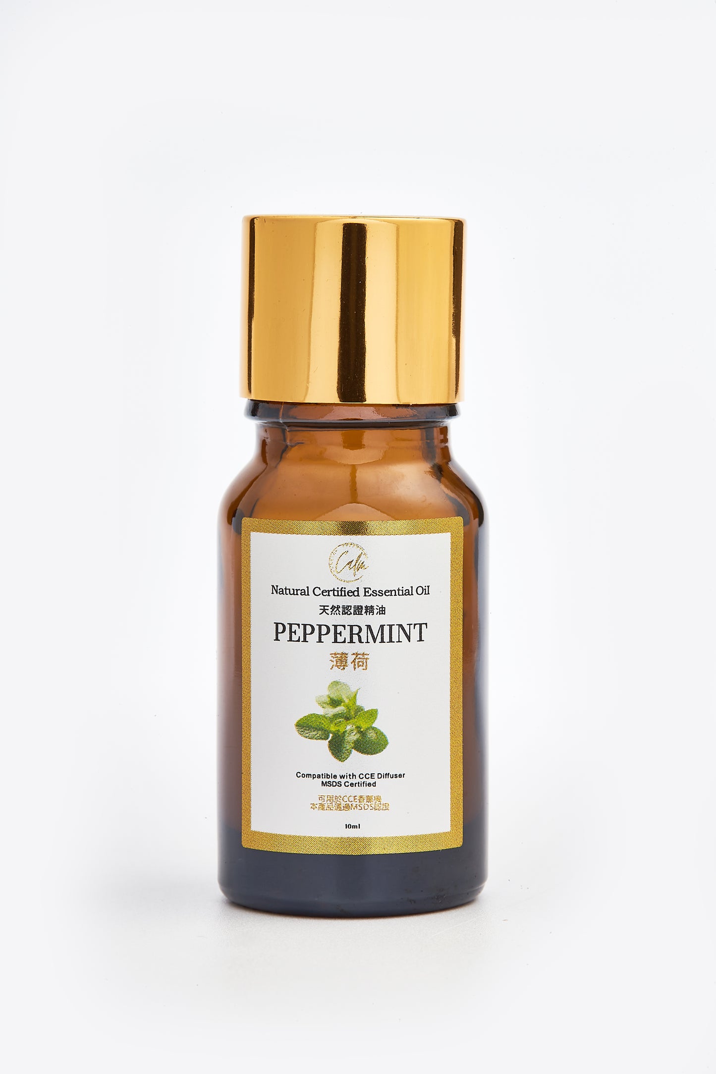 Calm Candles Essential Peppermint Essential Oil 100% Pure, IFRA Certified Organic, Undiluted, Natural Aromatherapy, for Diffusion, Skin, Hair, Therapeutic Grade 10ml