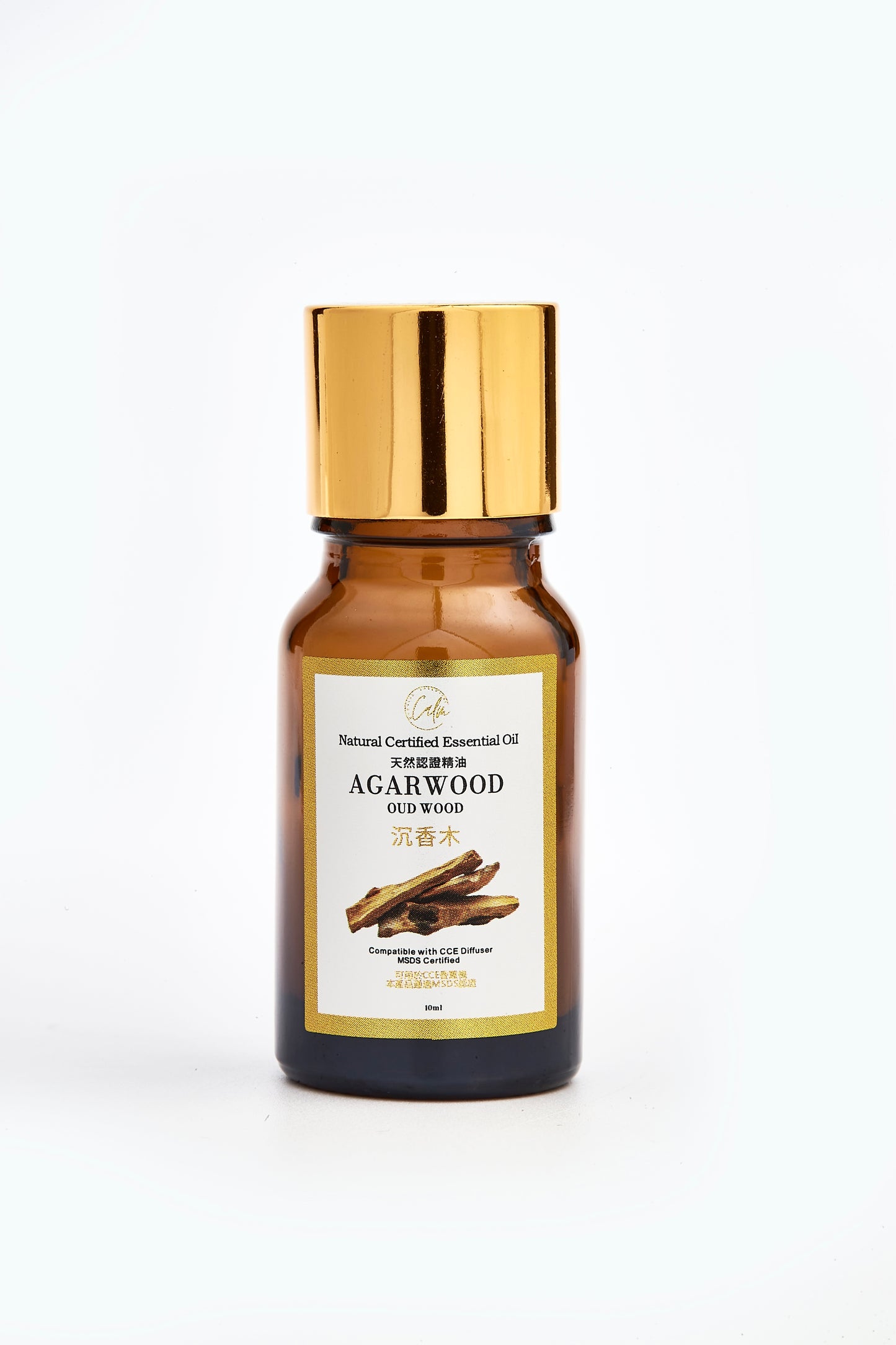 Calm Candles Essential - Oudwood Certified Organic, Undiluted, Natural Essential Oil - Healing , Pure  & Refreshing Aromatherapy - Clear Your Senses, Certified Quality for Holistic Well-Being & Respiratory Health Support - 10ml