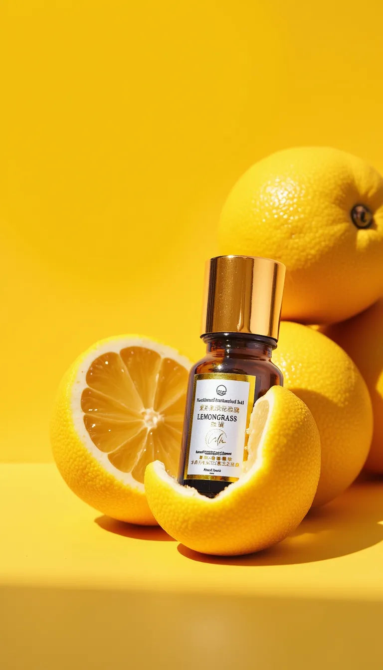 Calm Candles Essential - Lemongrass IFRA Certified Organic, Undiluted, Natural Essential Oil - Uplifting, Pure & Invigorating Aromatherapy - Revitalize Your Senses - Certified Quality for Holistic Wellness & Respiratory Support - 10ml