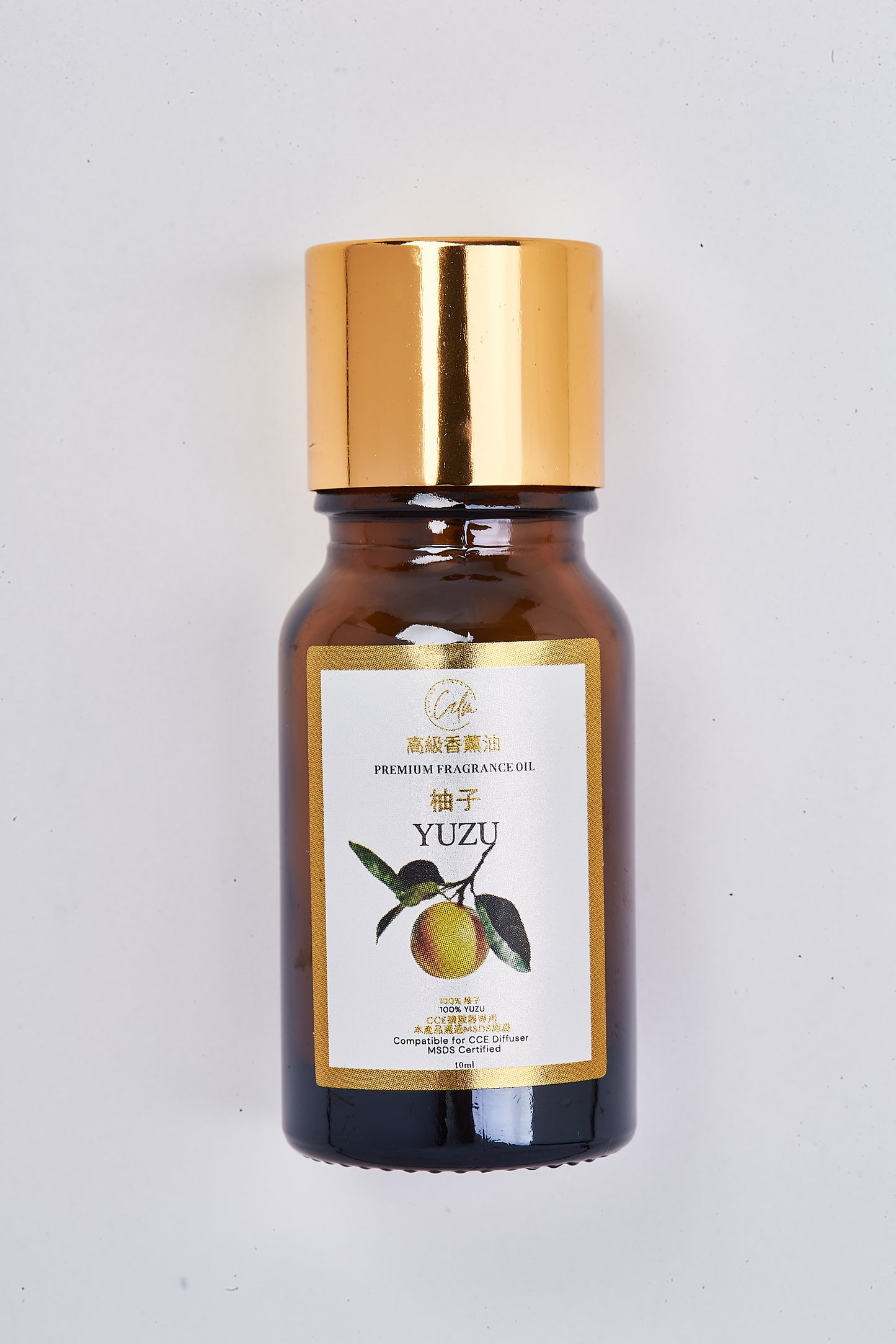 Calm Candles Essential 10ml Yuzu Fragrance Oil – Organic Citrus Aromatherapy Blend with Fresh, Uplifting Notes
