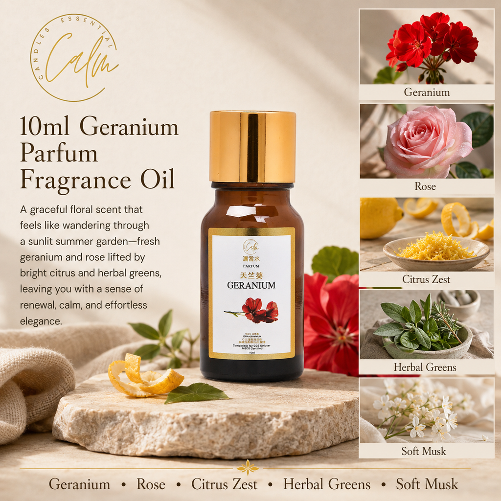 Calm Candles Essential Set – Deluxe Gift – 6 Parfum Oils for Any Diffuser + Portable 10ml Award-Winner
