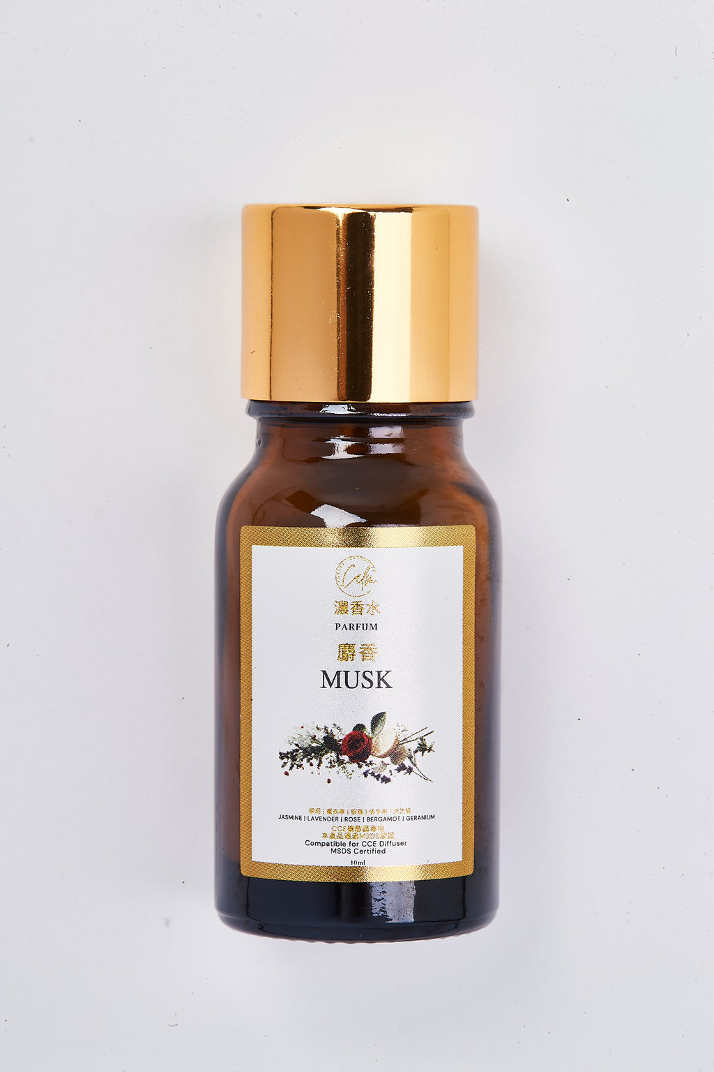 Calm Candles Essential 10ml Moschus Parfum Duftöl – Bio Aromatherapiemischung mit Lavendel, Zedernholz & Vanille
