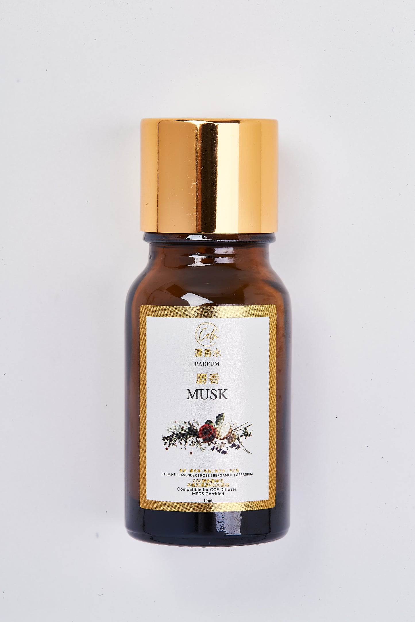 Calm Candles Essential 10ml Musk Parfum Fragrance Oil – Organic Aromatherapy Blend with Lavender, Cedarwood & Vanilla