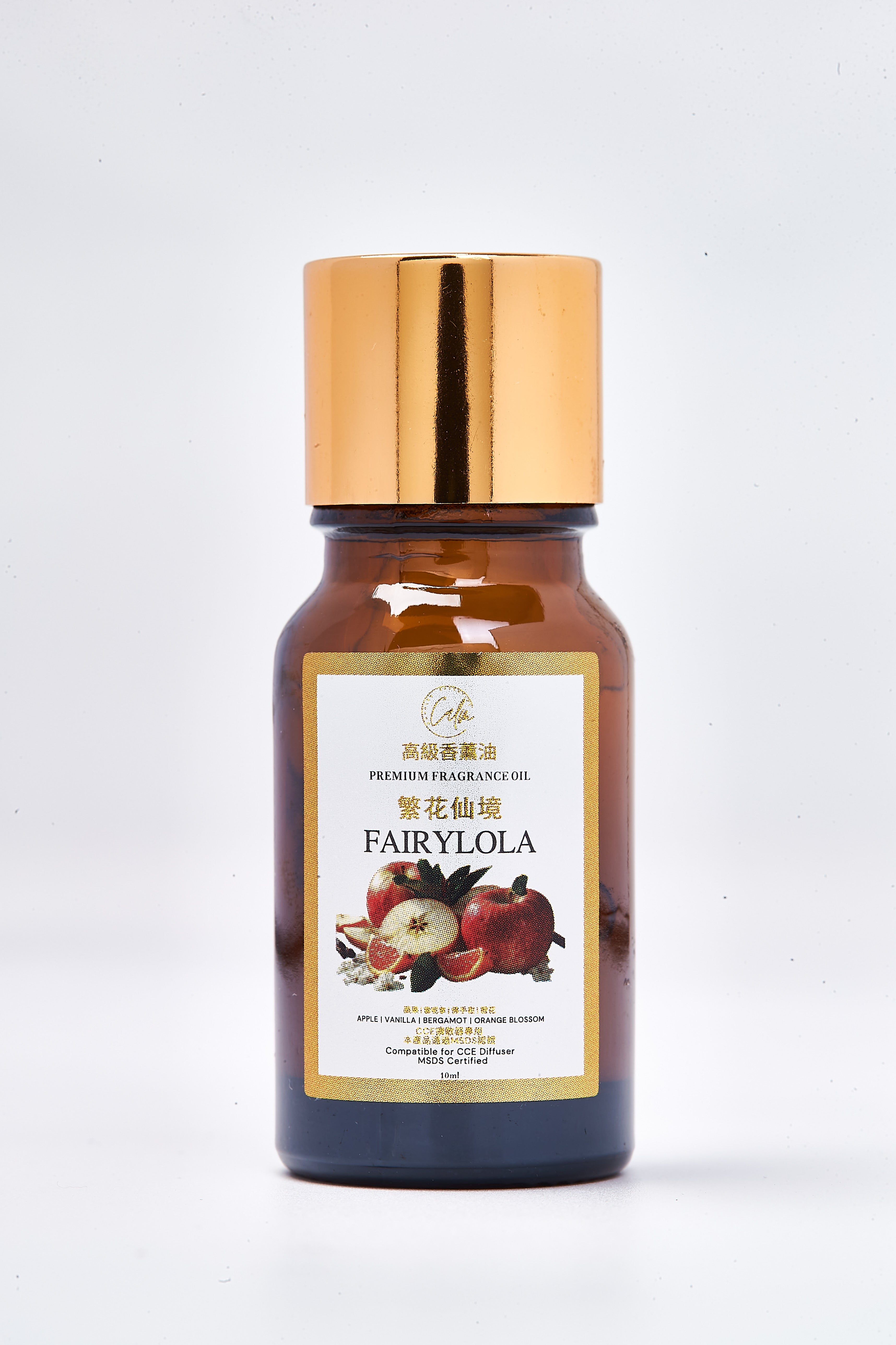 Calm Candles Essential - Fairylola Fragrance Oil Infused with Bergamot, Apple & Vanilla for Diffusers, Soap Making, Candles, Lotion, Home Scents, Linen Spray, Bath Bombs, Waterless Diffusers (50mL)