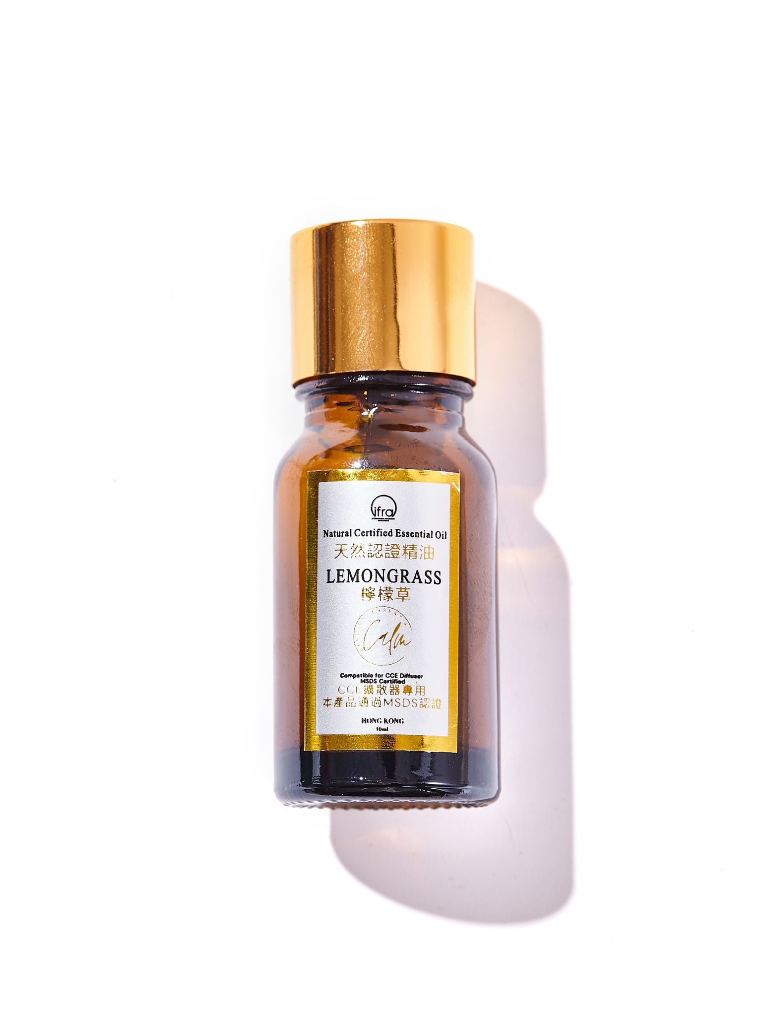 Calm Candles Essential - Lemongrass IFRA Certified Organic, Undiluted, Natural Essential Oil - Uplifting, Pure & Invigorating Aromatherapy - Revitalize Your Senses - Certified Quality for Holistic Wellness & Respiratory Support - 10ml