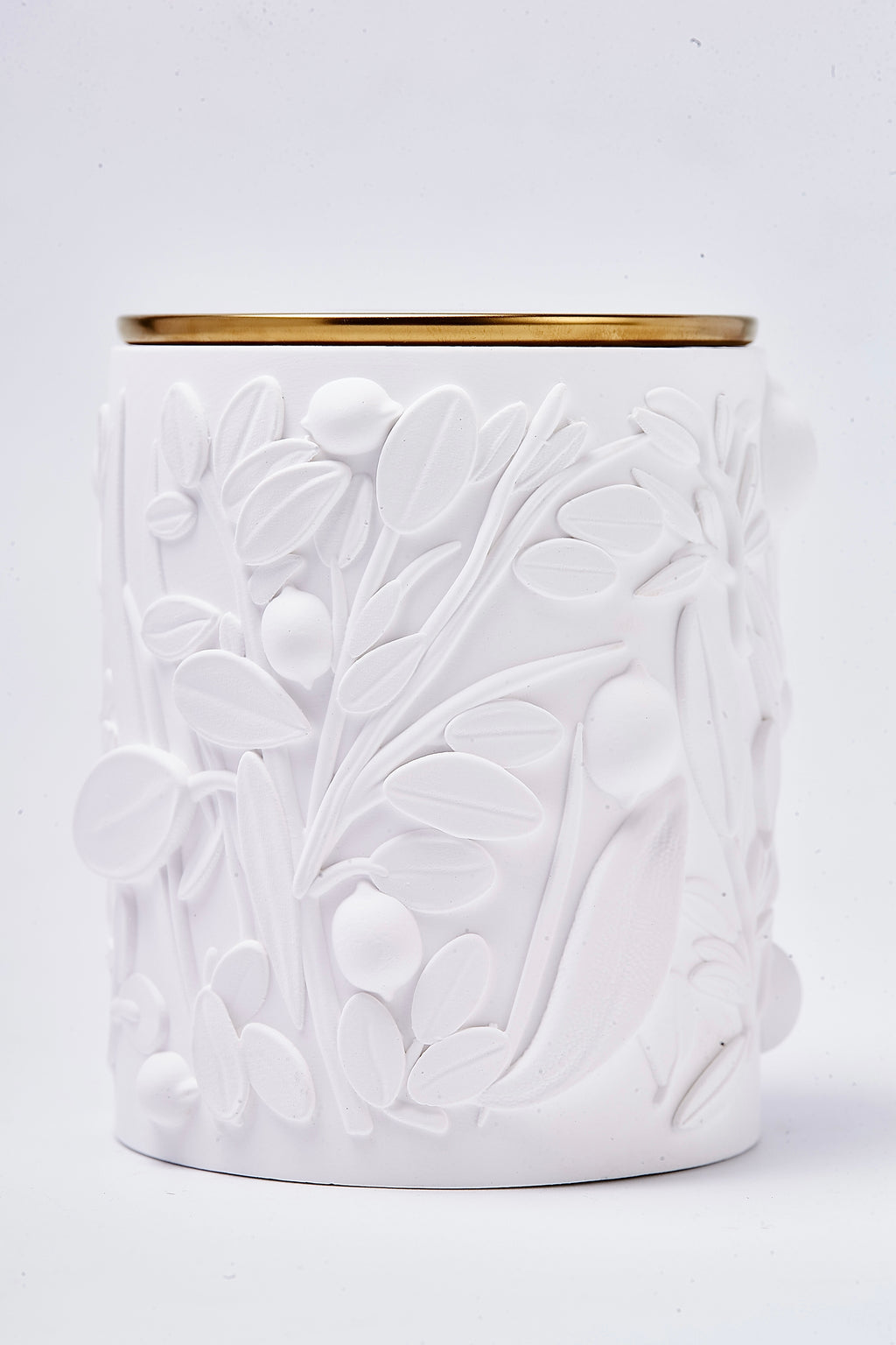 Zitronengras & Salbei Duftkerze aus Bienenwachs im Porzellangefäß – 227g mit zwei Kirschholzdochten – Calm Candles Essential
