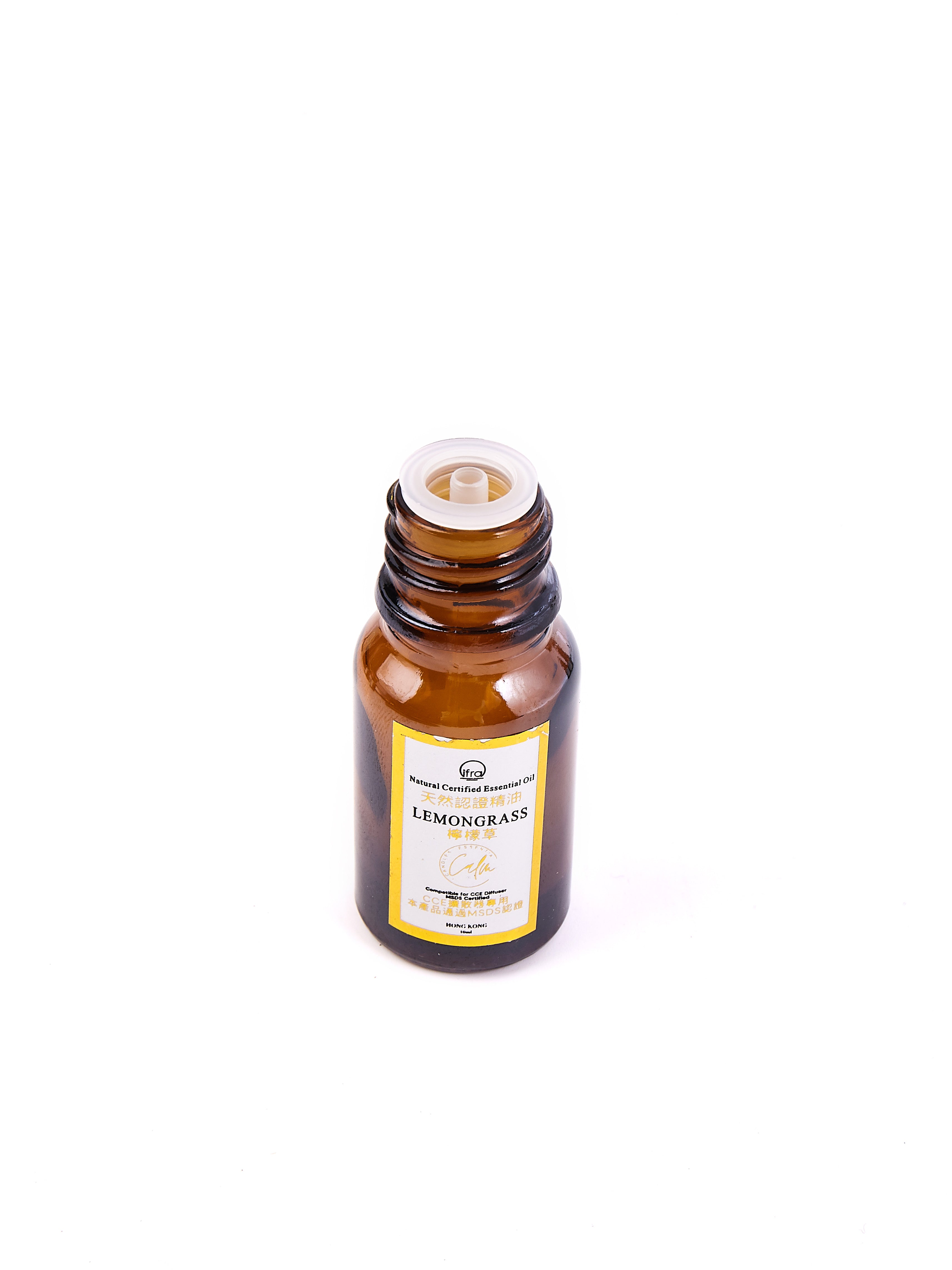 Calm Candles Essential - Lemongrass IFRA Certified Organic, Undiluted, Natural Essential Oil - Uplifting, Pure & Invigorating Aromatherapy - Revitalize Your Senses - Certified Quality for Holistic Wellness & Respiratory Support - 10ml