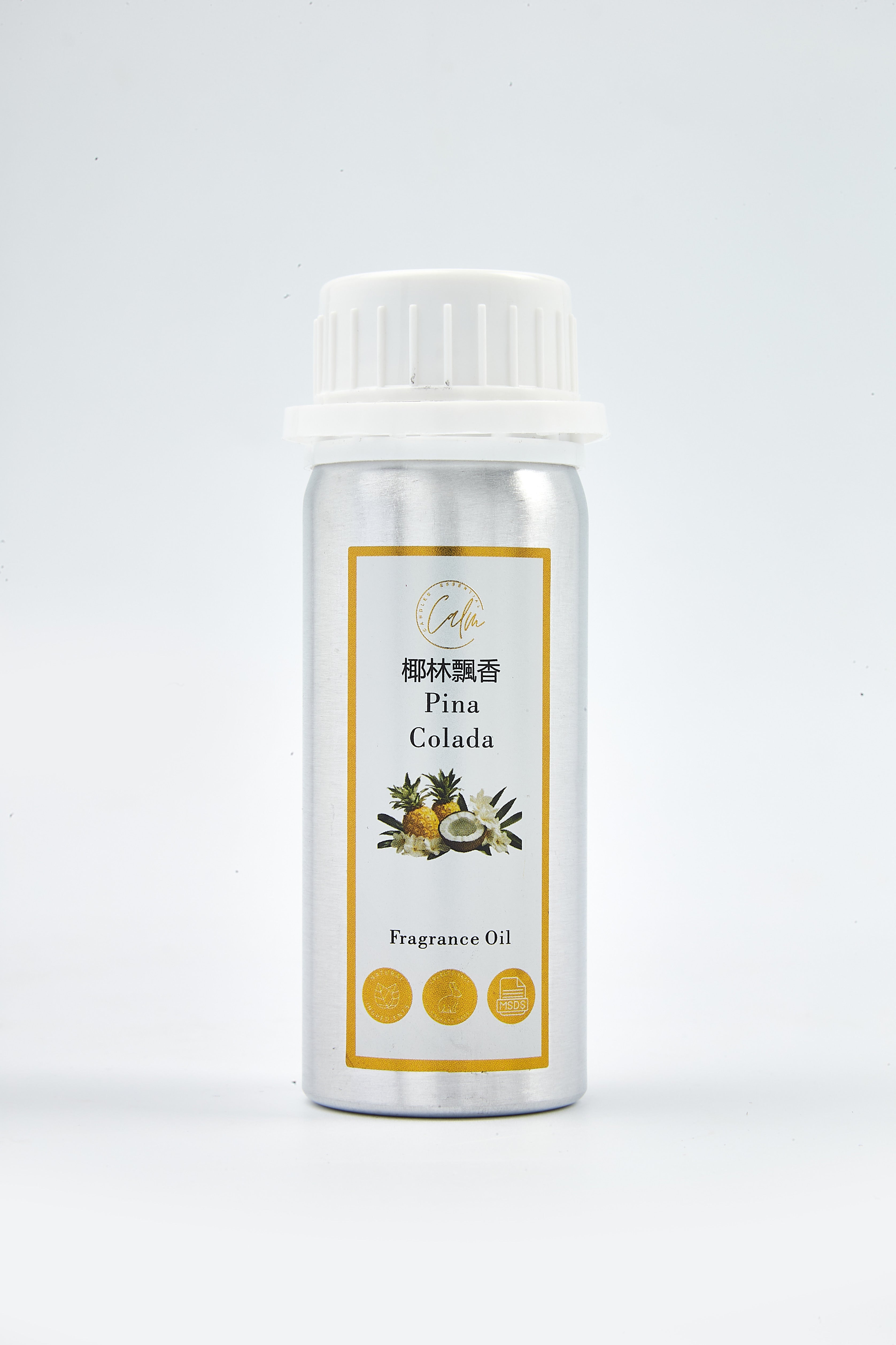Calm Candles Essential 100ml Diffuser Refill – Yuzu, Geranium, Cedar, Musk, Orange Blossom, Piña Colada & Sandalwood