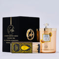 Karamell-Cupcake Gold-Metallkerzen-Kollektion | Hergestellt mit Premium-Kokosnusswachs & Kirschholzdocht bis zu 60+ Stunden Brenndauer – Calm Candles Essential