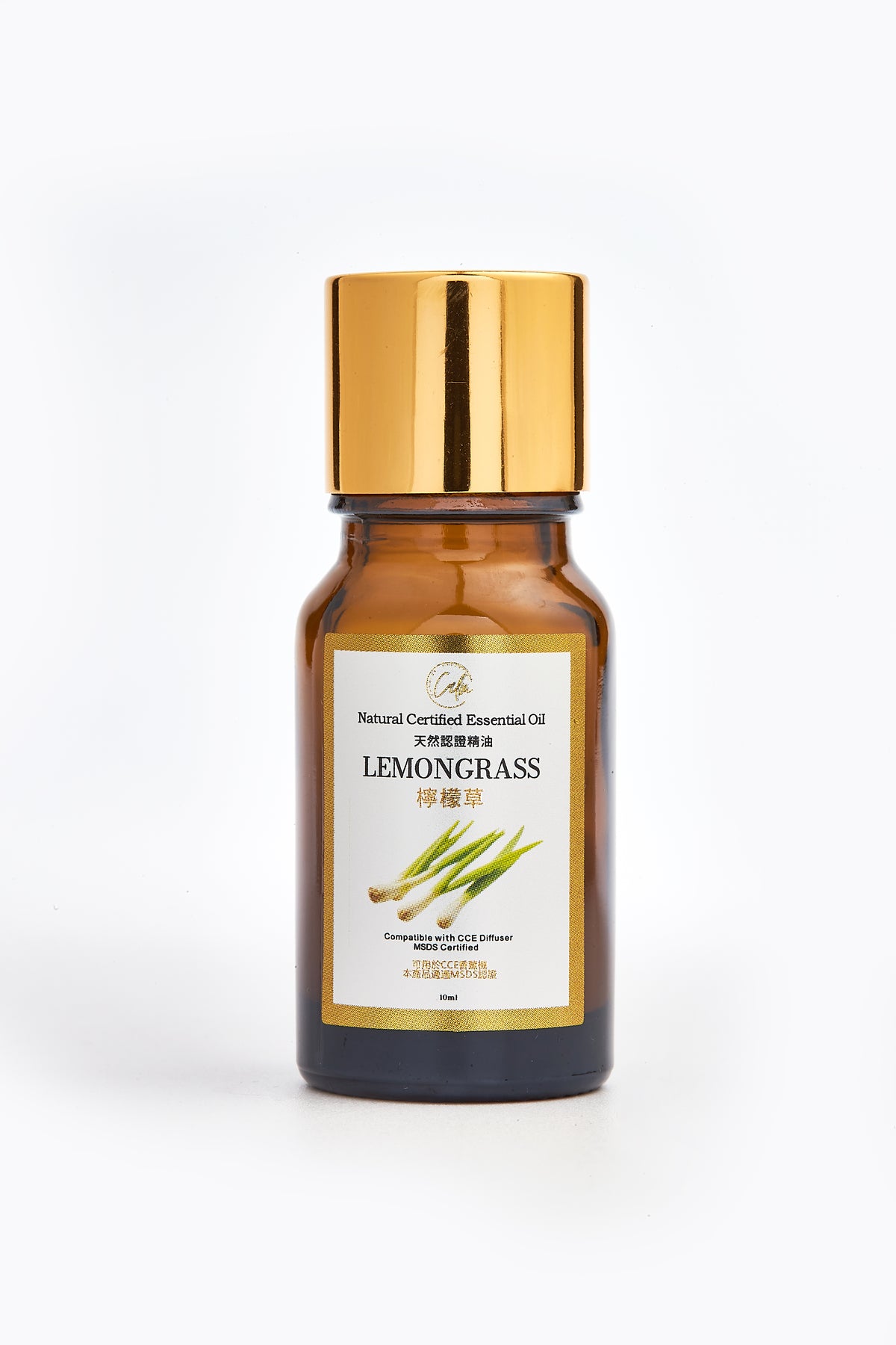 Calm Candles Essential - Lemongrass IFRA Certified Organic, Undiluted, Natural Essential Oil - Uplifting, Pure & Invigorating Aromatherapy - Revitalize Your Senses - Certified Quality for Holistic Wellness & Respiratory Support - 10ml