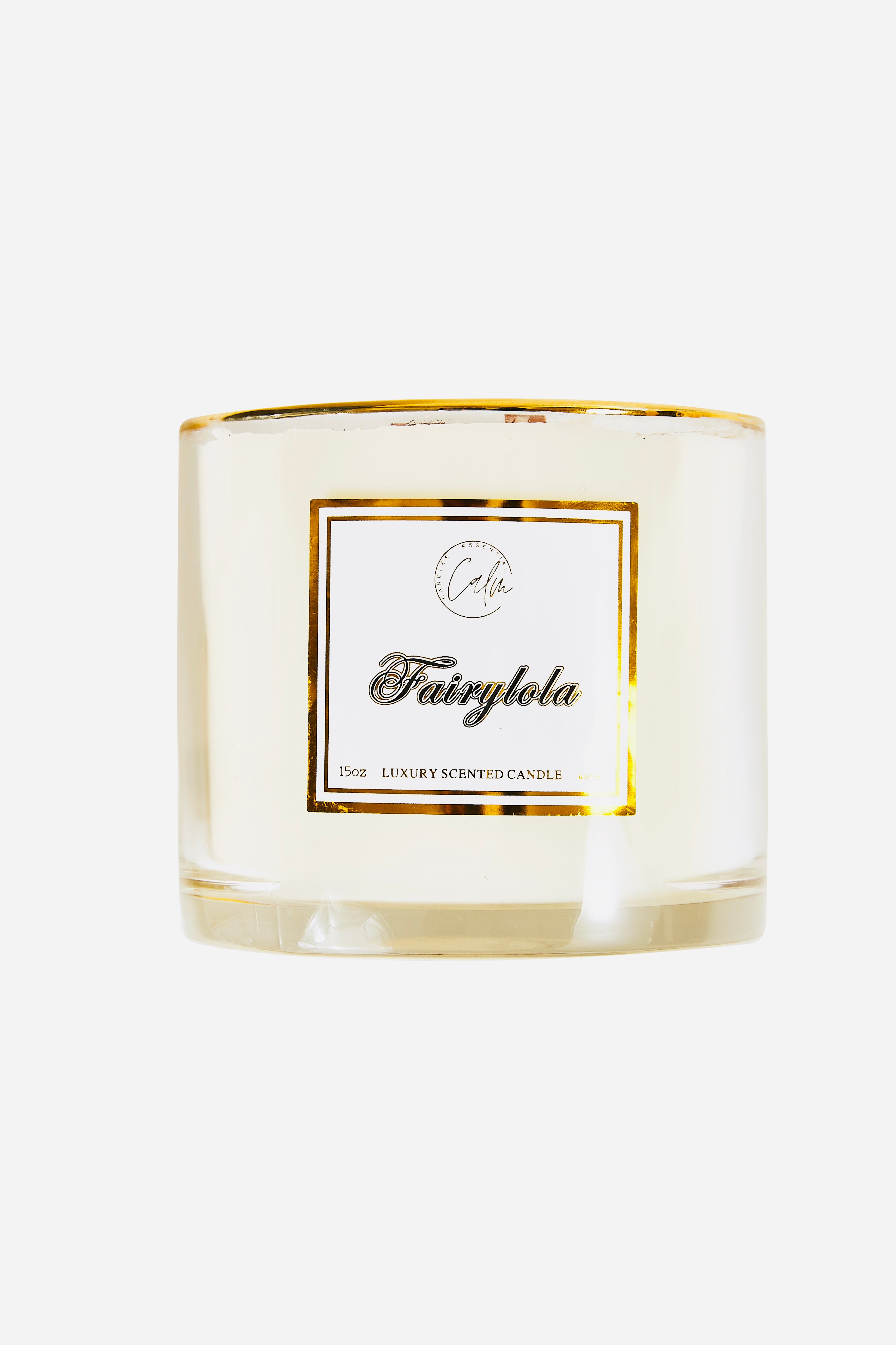 Calm Candles Essential – Fairylola für Ruhe & Ausgeglichenheit Holzdochtkerze | Luxuriöse Duftkerze aus Sojawachs im Glas | Handgegossen | Intensiver, langanhaltender Duft (445 ml – XLarge)