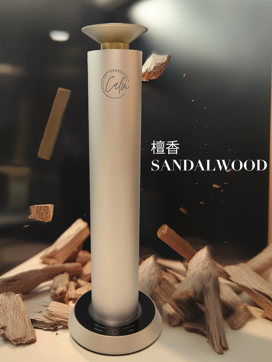 Calm Candles Essential Aroma Diffuser Mini Studio Pro:   Waterless Cordless Diffuser with Free 100ml Fragrance Oil - Type C (10,000 mah)