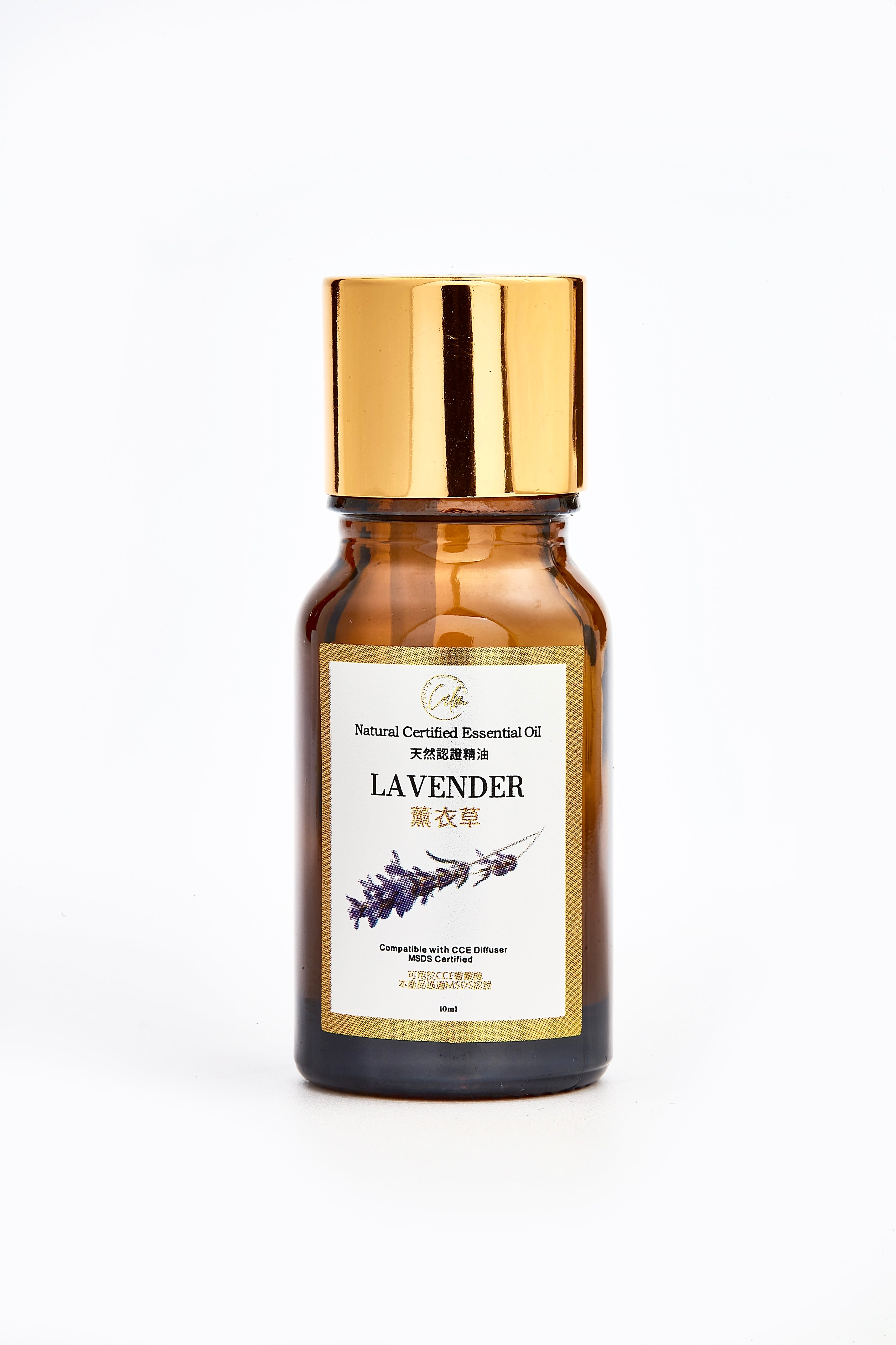 Calm Candles Essential - Organic IFRA Certified Lavender Essential Oil - 100% Pure Natural for Aromatherapy Diffuser for Diffuser, Aromatherapy, Hair Care, Skin Care, Sleep. (10mL)