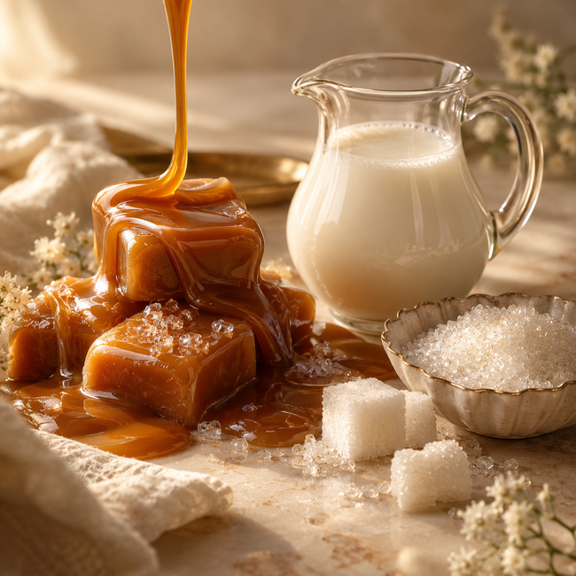 Caramel · Milk · Sugar