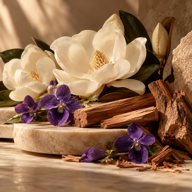 Magnolia · Sandalwood · Violet · Amyris