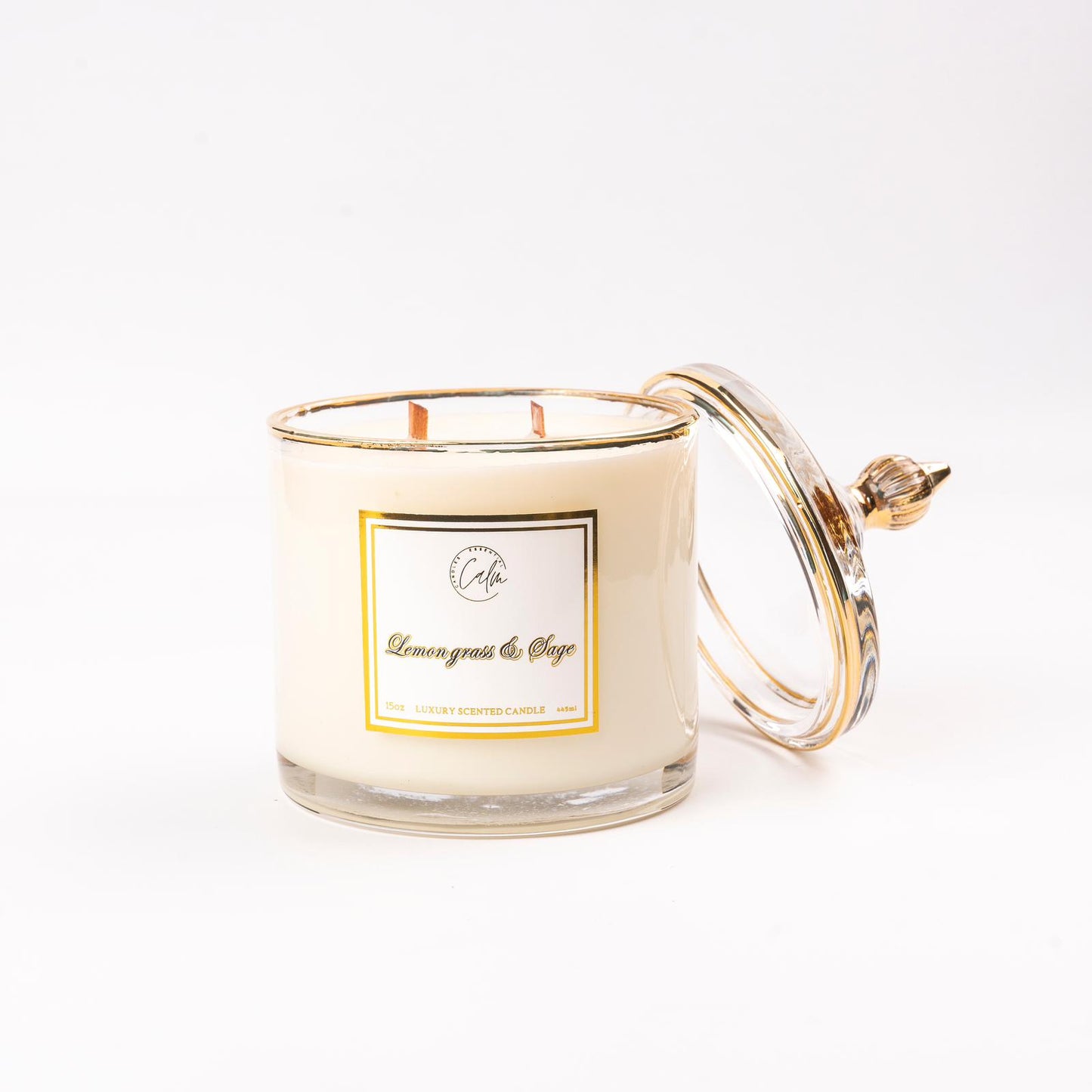 calm candles lemon grass and sage