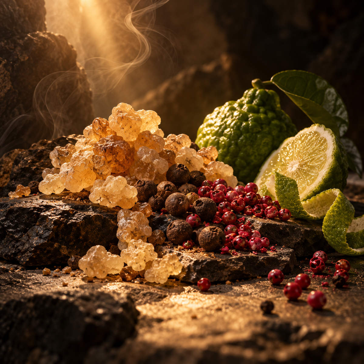 CCE-NOTE | Frankincense · Pimento · Pink Pepper · Bergamot | Top