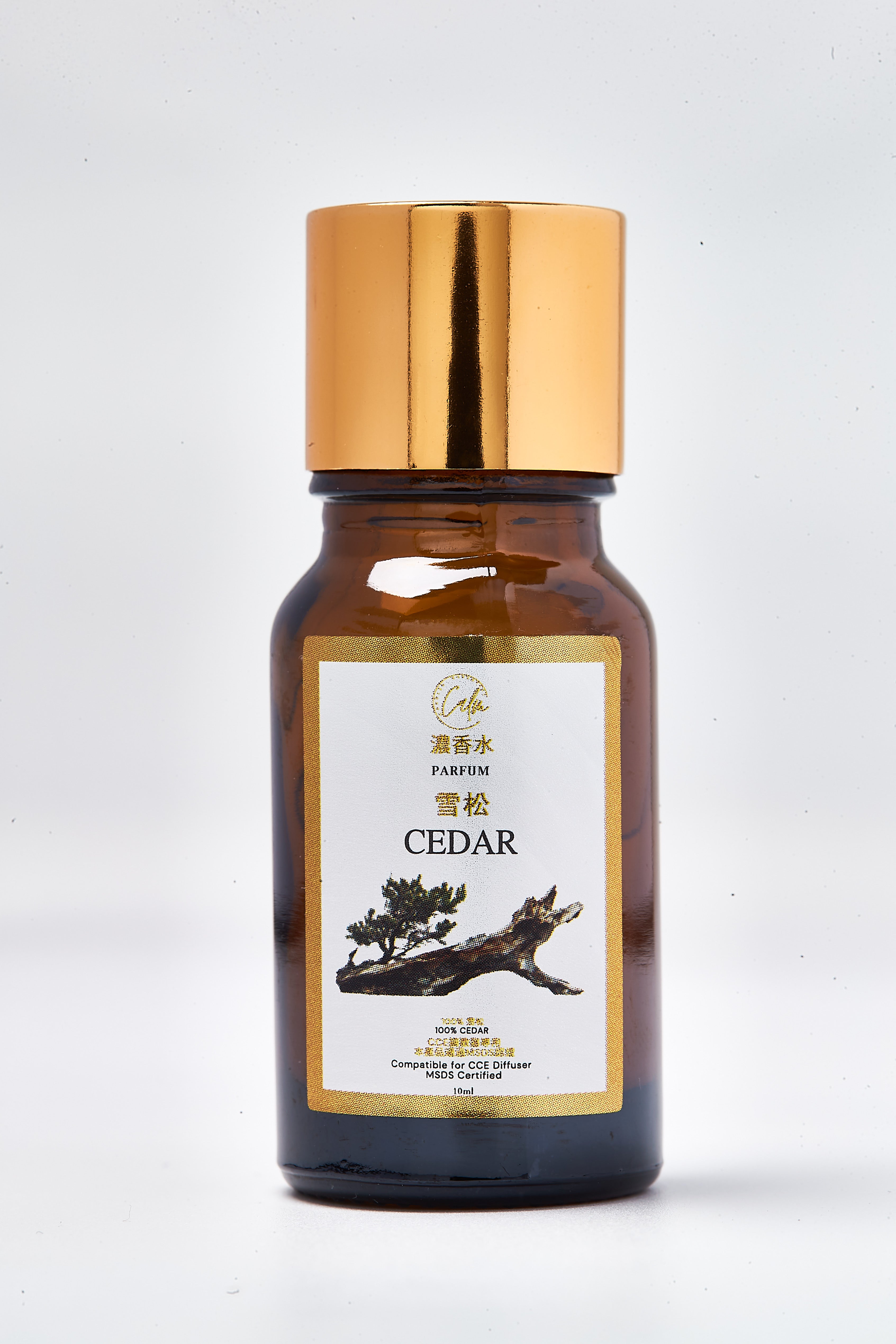 Calm Candles Essential 10ml Zedernholz Parfüm Duftöl – Bio-Mischung für Aromatherapie mit warmen Gewürz- und erdigen Noten