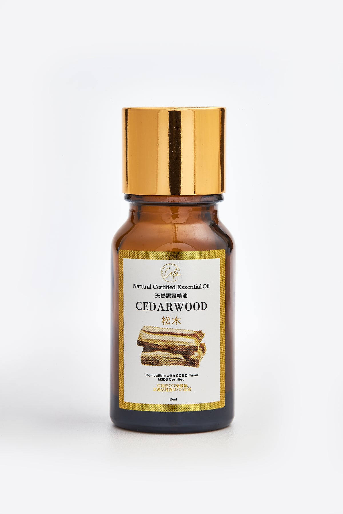 Calm Candles Essential - Cedarwood Certified Organic, Undiluted, Natural Essential Oil - Healing , Pure  & Refreshing Aromatherapy - Clear Your Senses, Certified Quality for Holistic Well-Being & Respiratory Health Support - 10ml