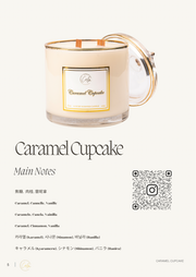 Calm Candles Essential - Caramel Cupcake Wooden Wicks Candle for Cozy and Warm Atmosphere | Luxury Scented Soy Wax Jar Candle | Hand Poured | Highly Scented Long Lasting (15 Oz/445ml - XLarge)