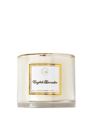Calm Candles Essential - English Lavender Wooden Wicks Candle, Luxury Scented Soy Wax Jar Candle | Hand Poured | Highly Scented Long Lasting (15oz/445ml- XLarge)