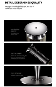 Calm Space 1000 - Free Fragrance & Stand (Industrial) Large Area Waterless Essential Oil Diffuser, Cordless Rechargeable Diffuser, Smart Bluetooth Diffuser, Luxury Wireless Aromatherapy Diffusers for Home, Office & Hotels, Champagne Gold- 10000 mah