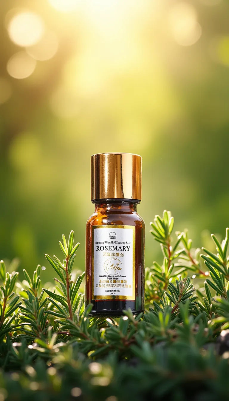 Calm Candles Essential – Zertifiziertes Bio-Rosmarinöl, unverdünnt & natürlich – Nährende, feuchtigkeitsspendende & heilende Aromatherapie – Fördert die Hautgesundheit & das allgemeine Wohlbefinden – 10ml