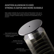 Calm Space 1000 - Free Fragrance & Stand (Industrial) Large Area Waterless Essential Oil Diffuser, Cordless Rechargeable Diffuser, Smart Bluetooth Diffuser, Luxury Wireless Aromatherapy Diffusers for Home, Office & Hotels, Champagne Gold- 10000 mah