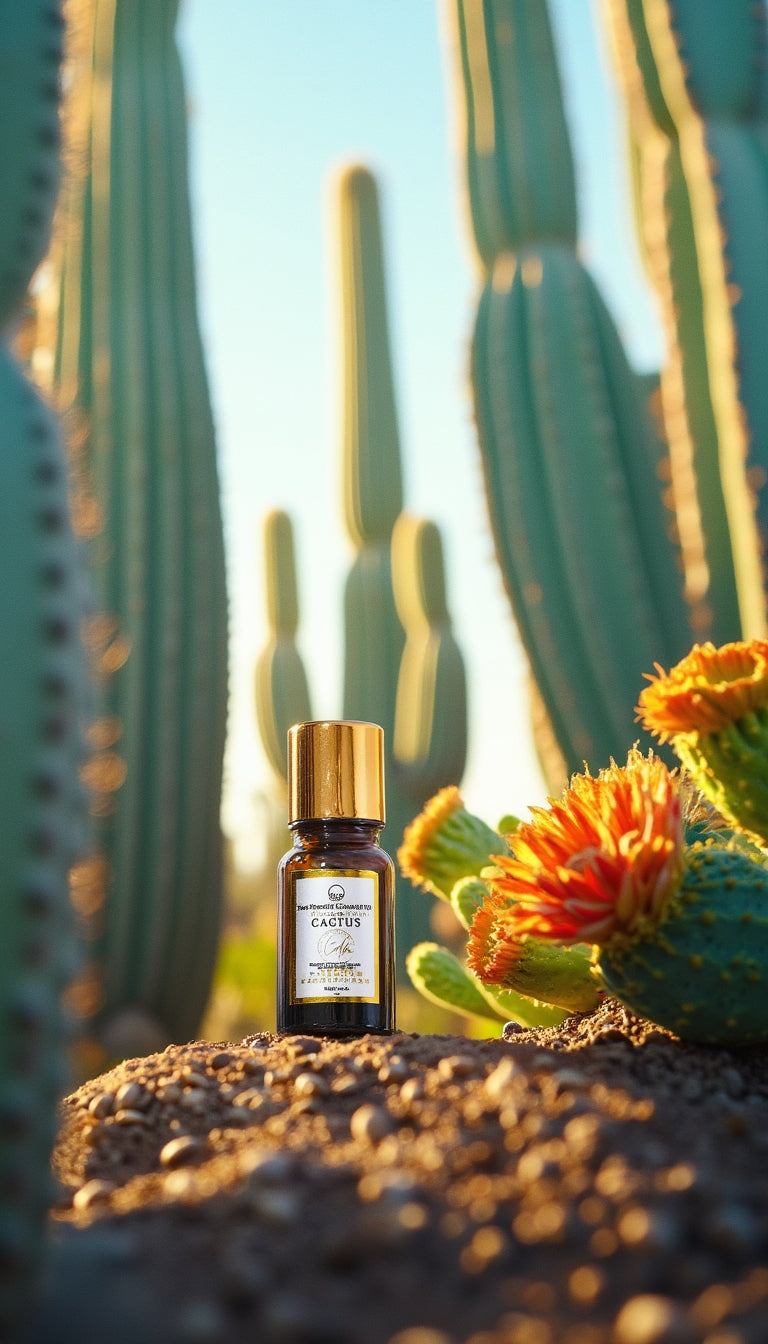 Calm Candles Essential - Certified Organic Cactus  Oil, Undiluted & Natural - Nourishing, Moisturizing & Healing Aromatherapy - Enhances Skin Health & Overall Well-Being - 10ml