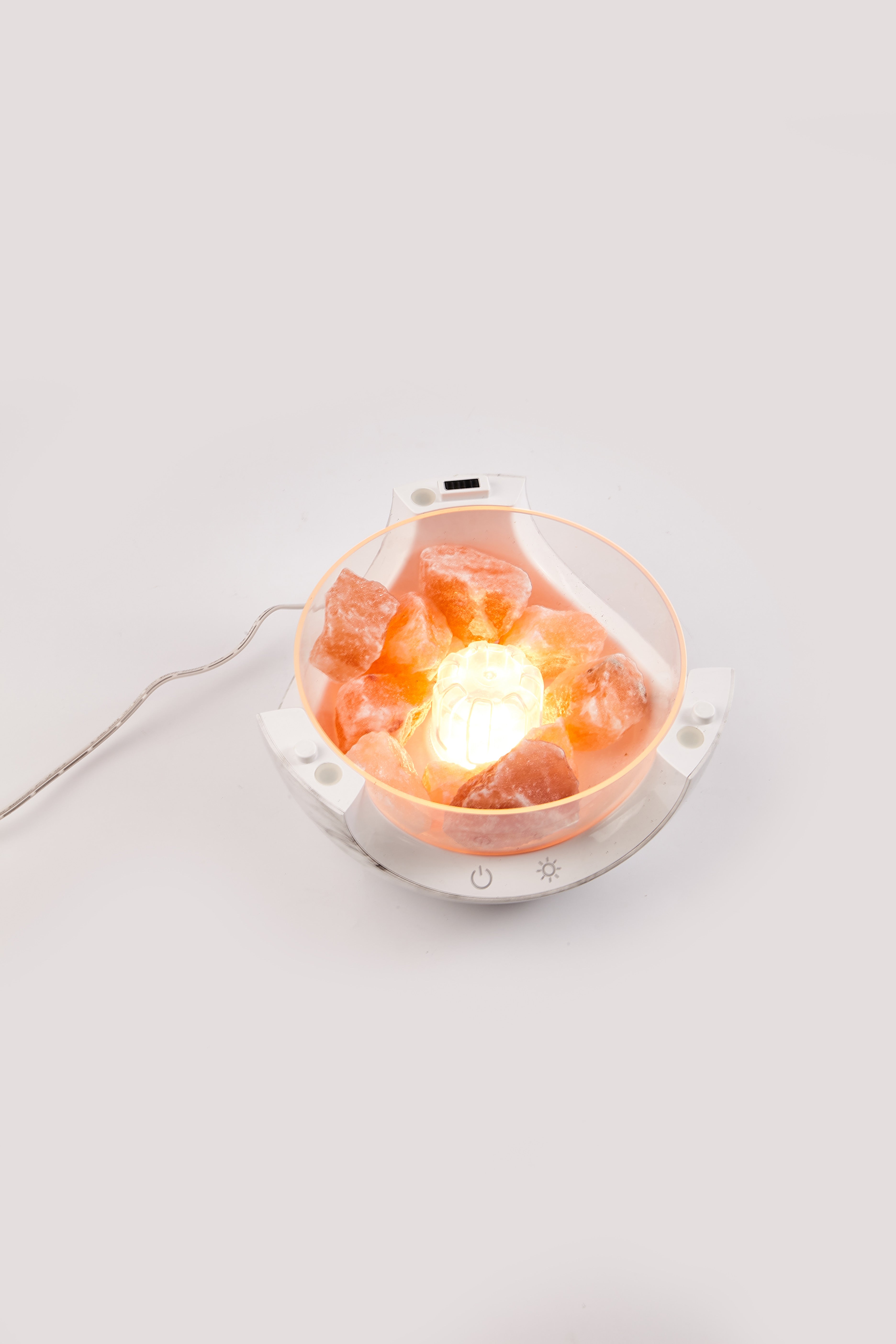 Calm Candles Essential – 3-in-1 Öl Nachtlicht Diffusor Ionen 100% reine Himalaya-Salzlampe 150ml Wassertank Auto-Abschaltung für Zuhause Wohnzimmer Schlafzimmer