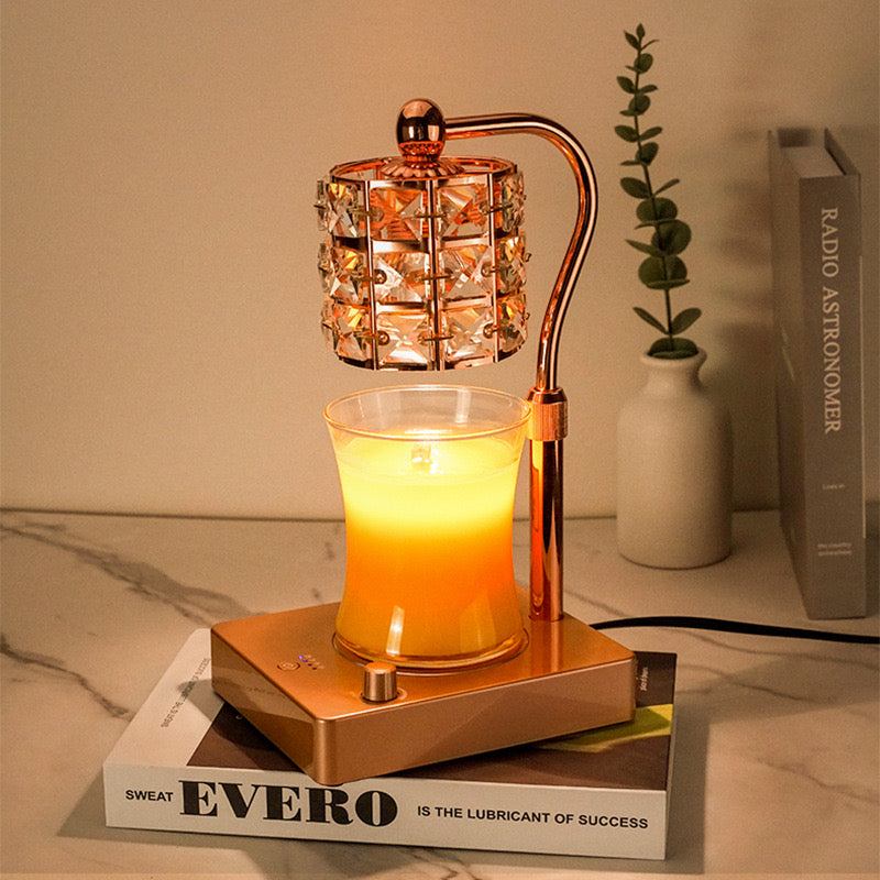 Calm Candles Essential -  Electric Crystal Candle Wax Lamp Warmer, Housewarming for Mom, Dimmable Candle Lamp Compatible with Jar Candles, Candle Holder for Home Decor Aesthetic