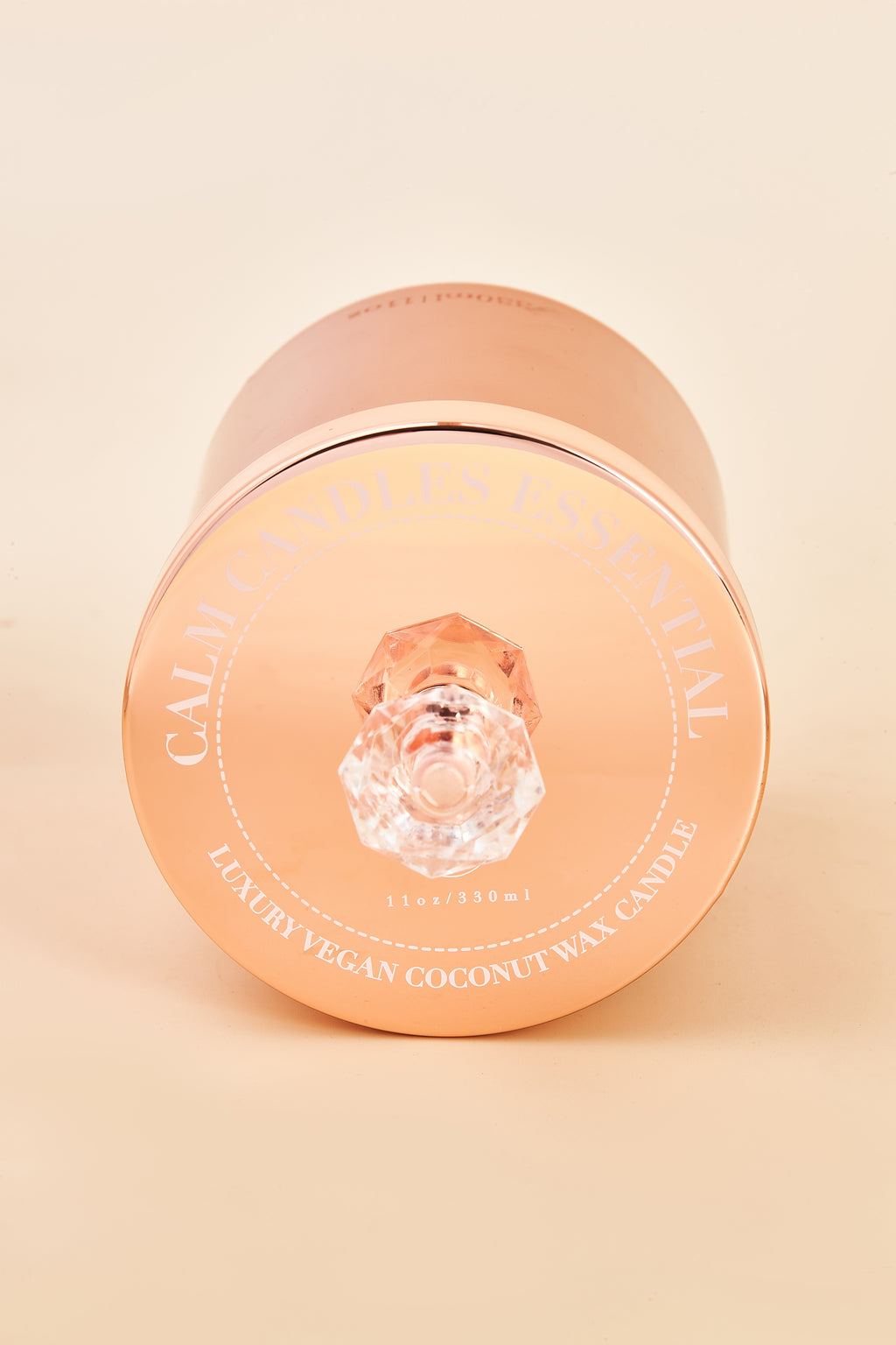 Englische Lavendel Roségold Metall Kerzenkollektion | Hergestellt mit Premium-Kokoswachs & Kirschholzdocht bis zu 60+ Stunden Brenndauer – Ruhige Kerzen Essentiell