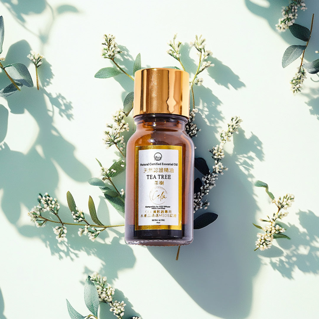 Calm Candles Essential – Teebaumöl (Melaleuca) 100 % rein, IFRA-zertifiziert biologisch, unverdünnt, natürliche Aromatherapie, therapeutische Qualität (10 ml)