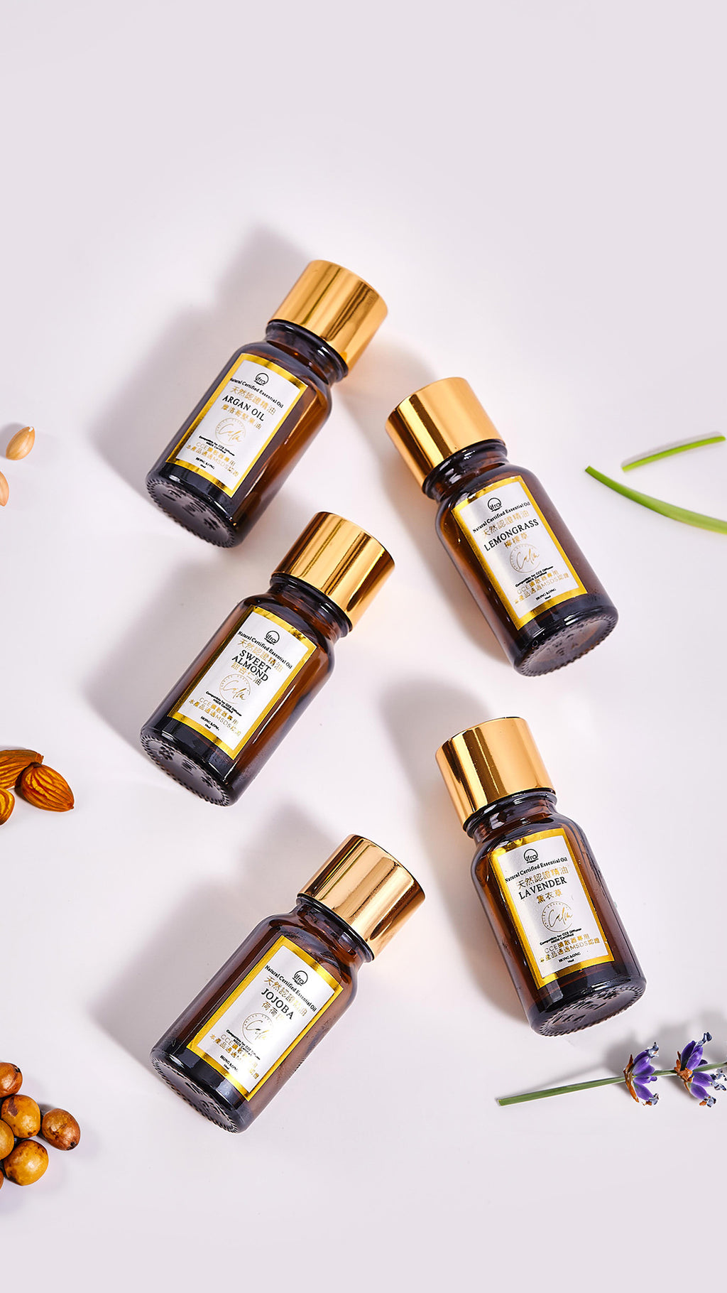 Calm Candles Essential – Süßmandel IFRA-zertifiziertes Bio-Naturöl, unverdünnt – Belebendes, reines und stärkendes Trägeröl 10ml