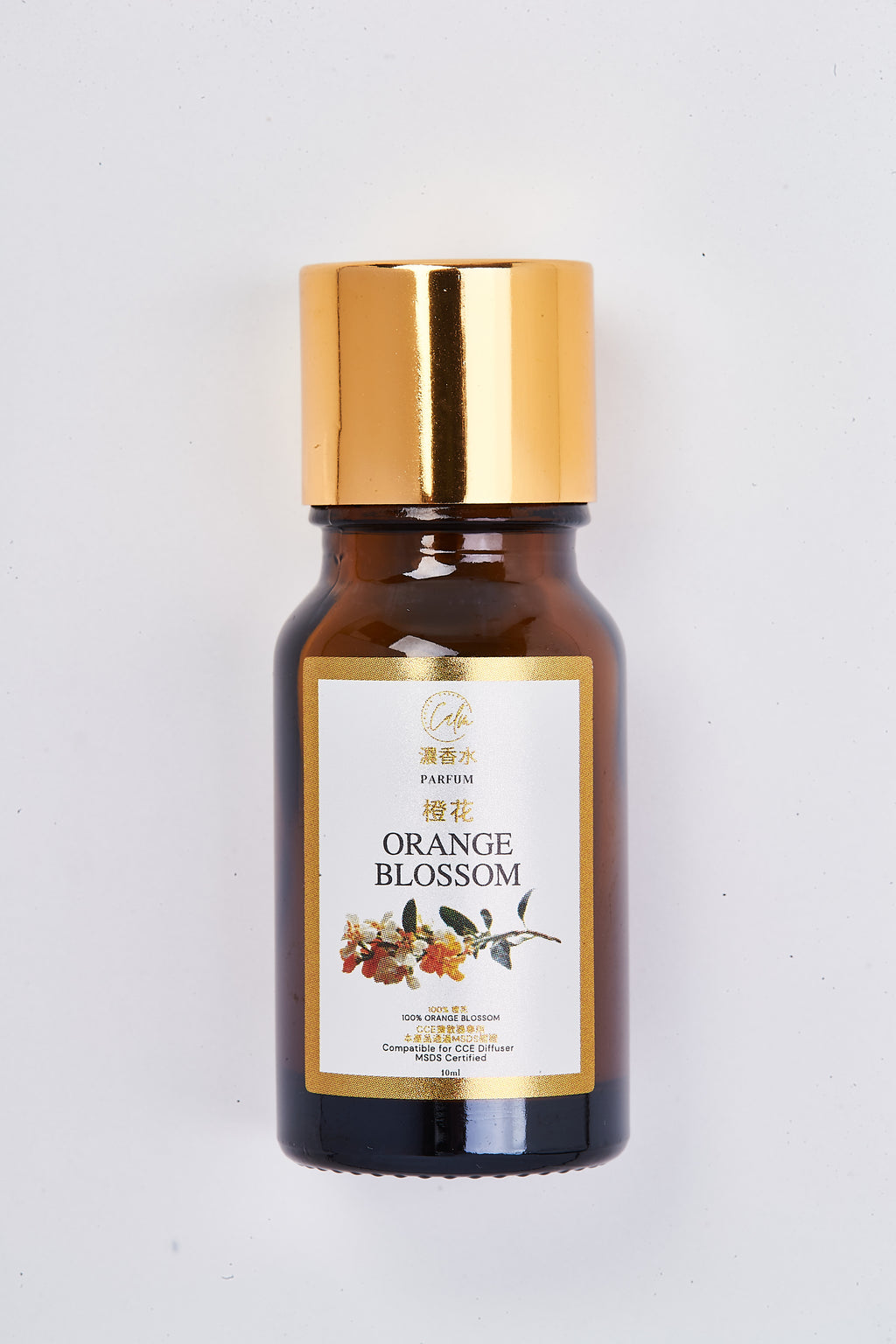Calm Candles Essential -10ml Orange Blossom Certified Organic, Undiluted Fragrance Oil - Uplifting, Refreshing & Healing Aromatherapy - Enhance Mood & Well-Being