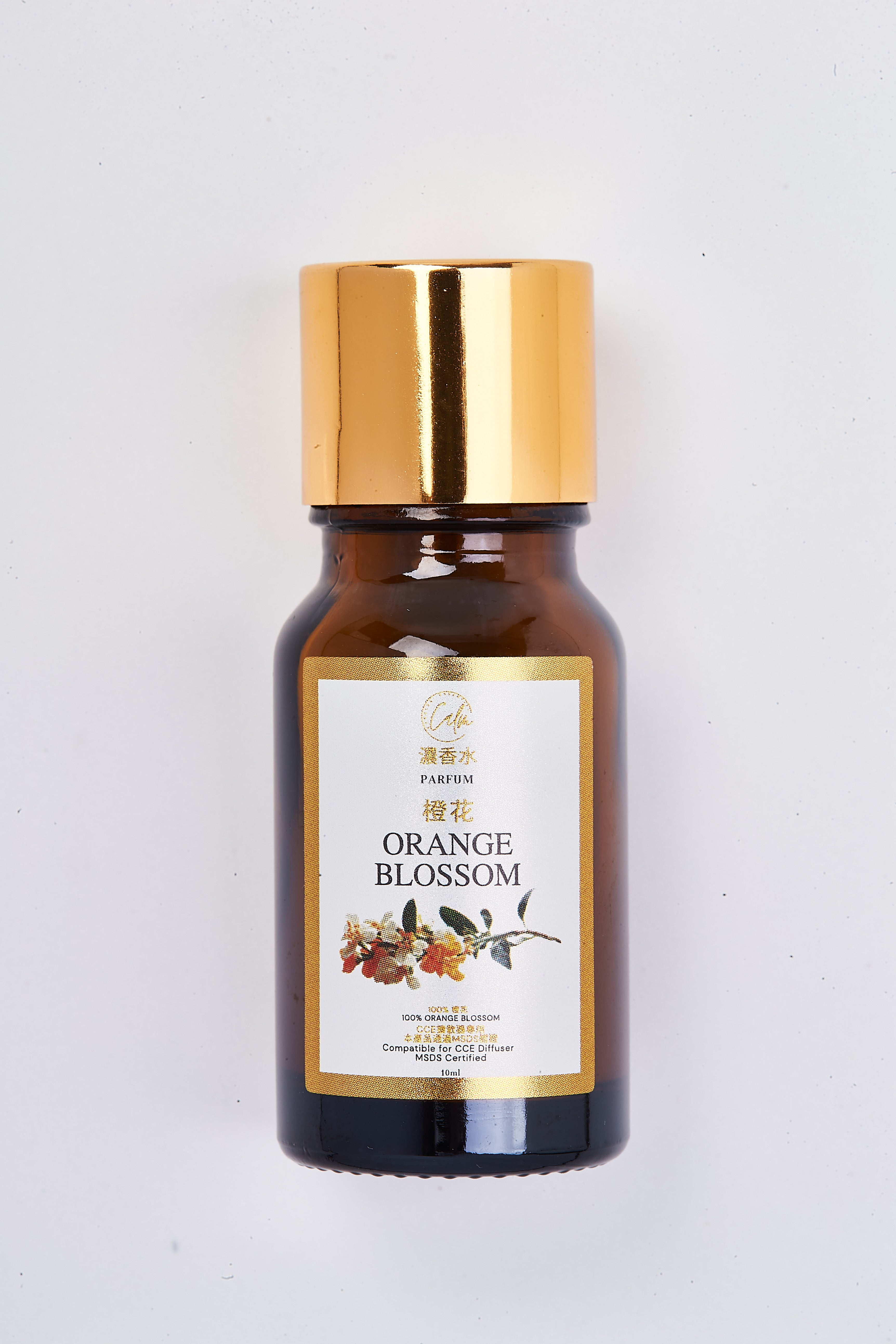 Calm Candles Essential – 10 ml Orangenblüte, zertifiziert biologisch, unverdünntes Duftöl – belebende, erfrischende und heilende Aromatherapie – verbessert Stimmung und Wohlbefinden
