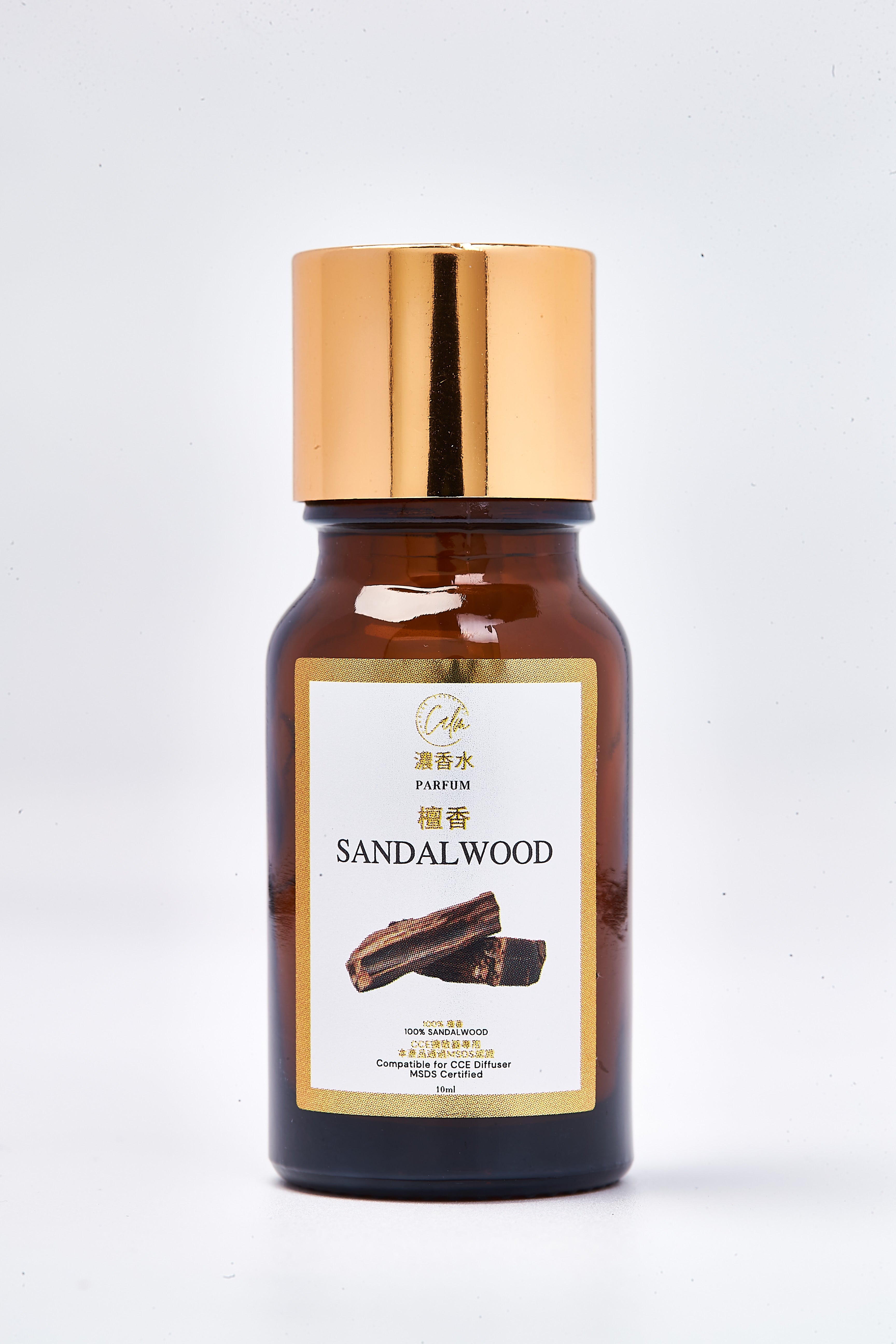 Calm Candles Essential 10ml Sandelholz Parfum Duftöl – Bio holzige Aromatherapie mit warmen, samtigen Noten