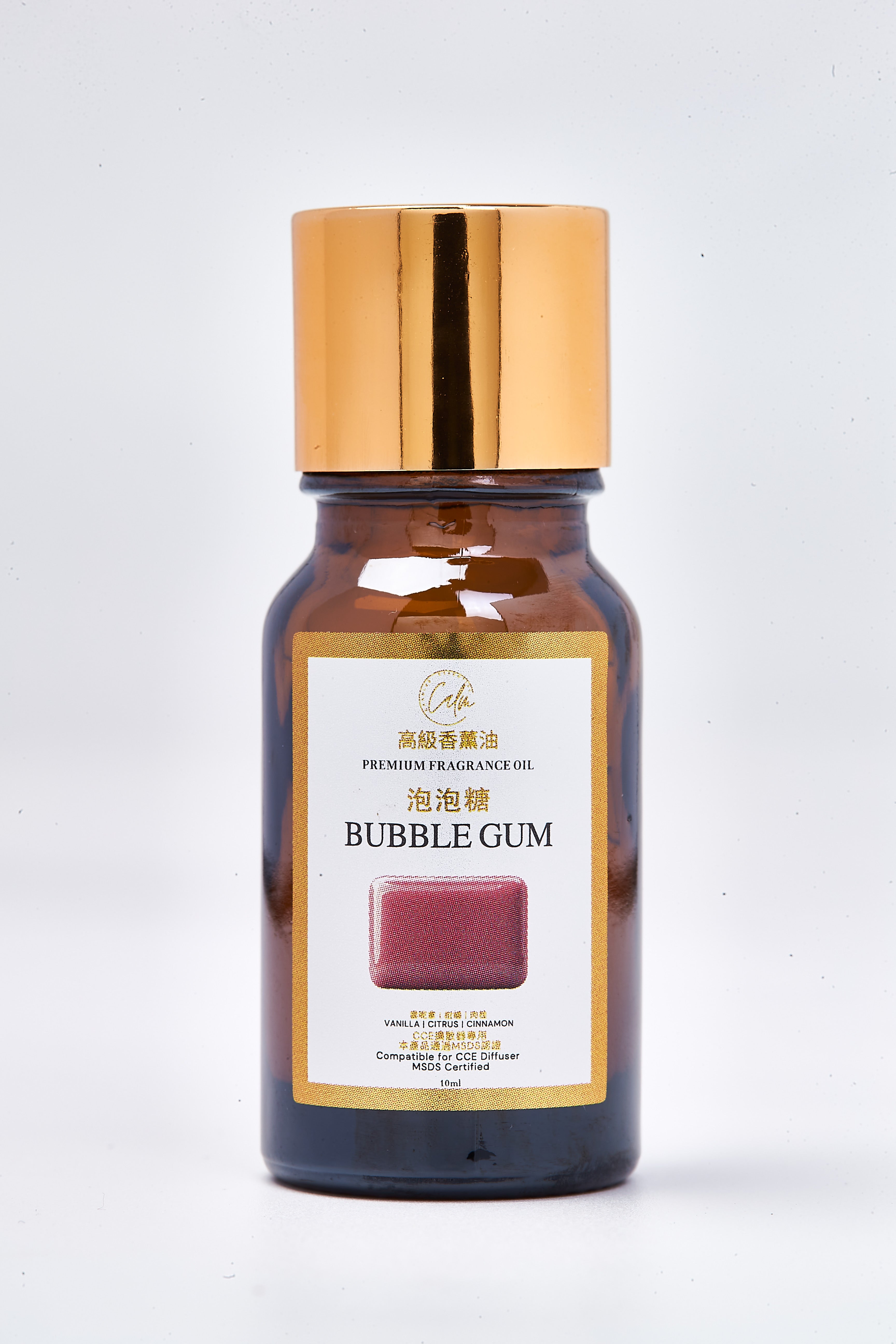 Calm Candles Essential  - Certified Premium Fragrance Oil Bubble Gum Scented Oil 10ml - for Candle Making, Soap Making & Diffuser.