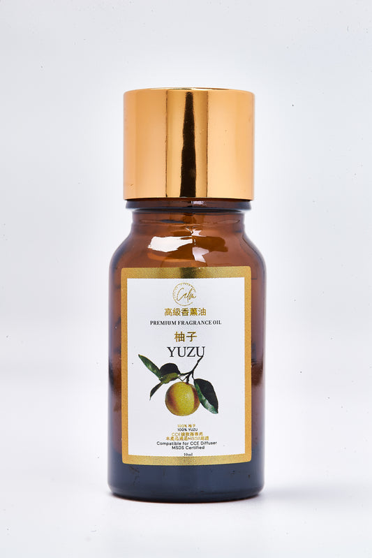 Calm Candles Essential 10ml Yuzu Fragrance Oil – Organic Citrus Aromatherapy Blend with Fresh, Uplifting Notes