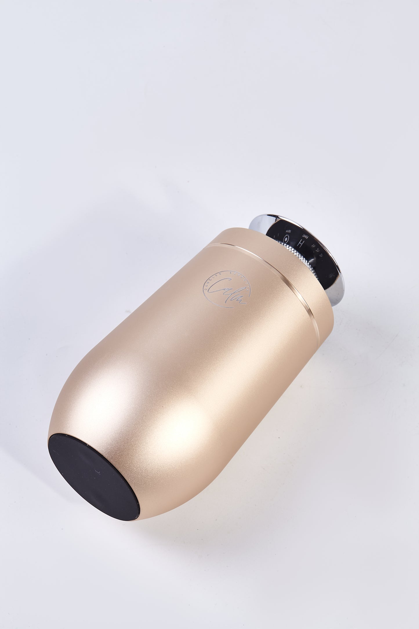 Calm Candles Essential | 10ml Cordless Red Dot Award-Winning Touch Screen Professional Grade Humidifier, Nebulizer, Nebulizing Professional Machine Waterless Rechargeable Portable Mini Essential Oil Car Aroma Diffuser without oil (2000mah,Gold)