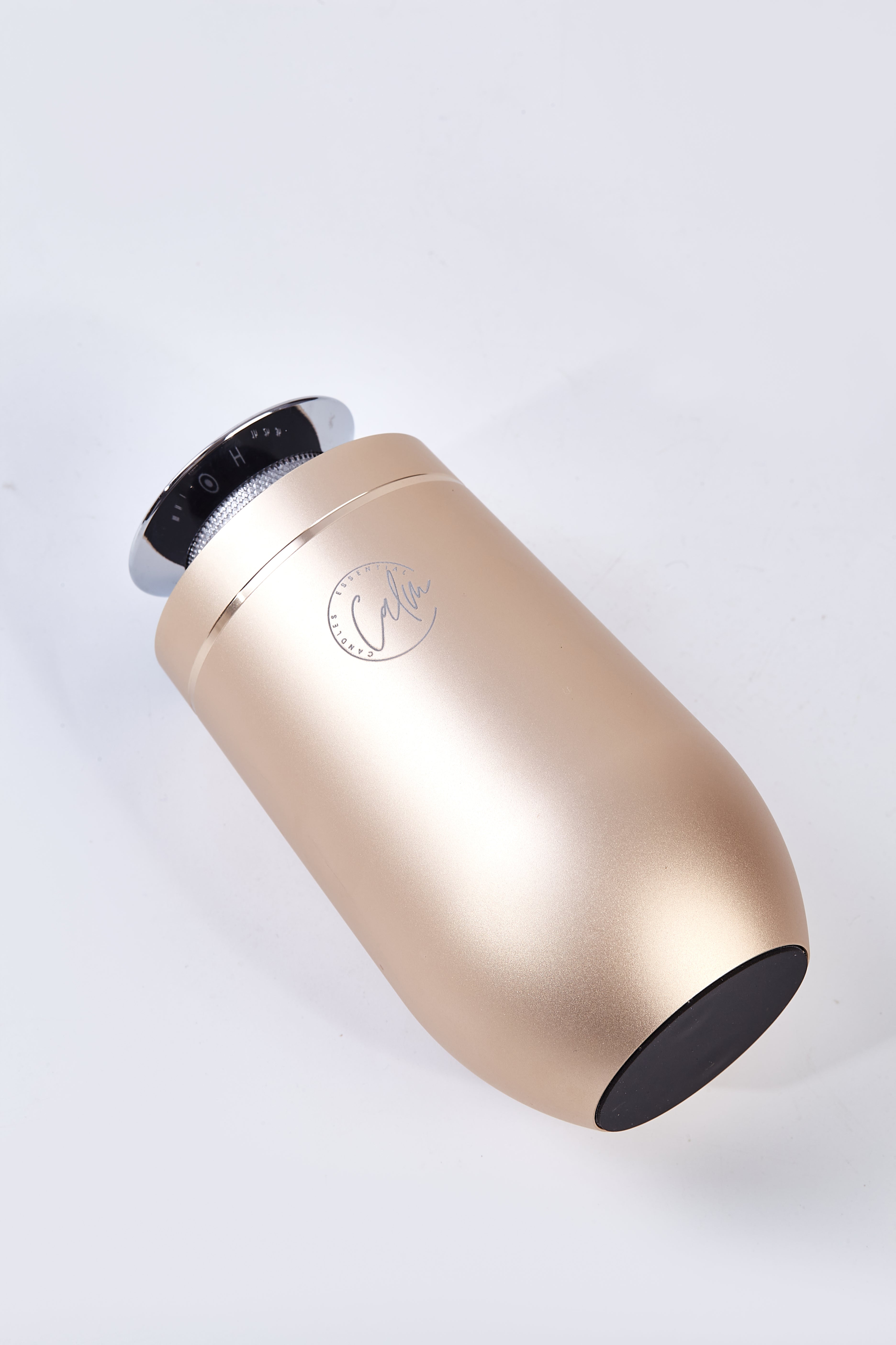 Calm Candles Essential | 10ml Cordless  Touch Screen Professional Grade Diffuser Waterless Rechargeable Portable Mini Essential Oil Car Aroma Diffuser without oil (2000mah,Gold)