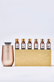 Calm Candles Essential | 10ml Cordless  Touch Screen Professional Grade Diffuser Waterless Rechargeable Portable Mini Essential Oil Car Aroma Diffuser without oil (2000mah,Gold)