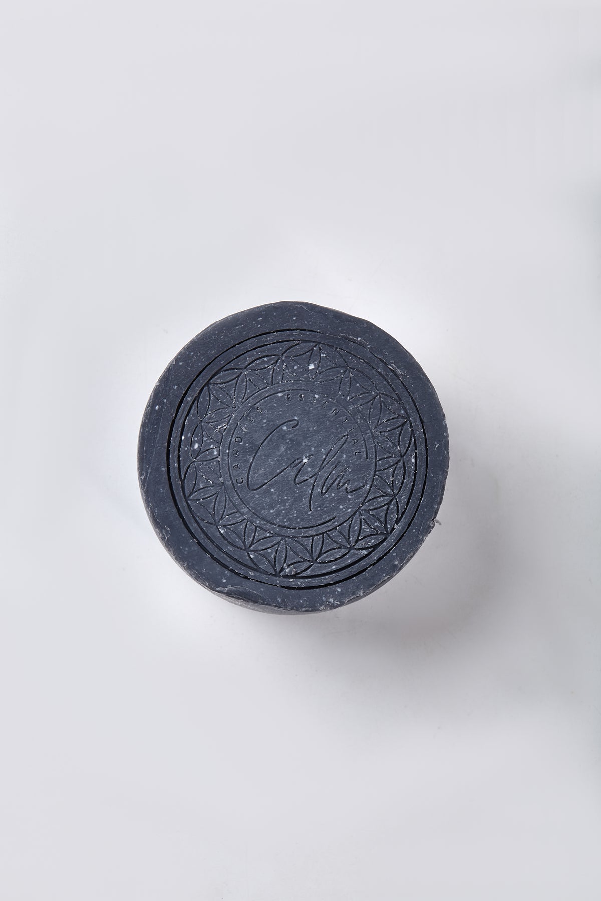 Calm Candles Essential Black Charcoal, Peppermint & Lemon Face + Body Soap – 150g | Made in Japan | Botanical Cleansing Bar with Charcoal, Peppermint & Lemon Peel