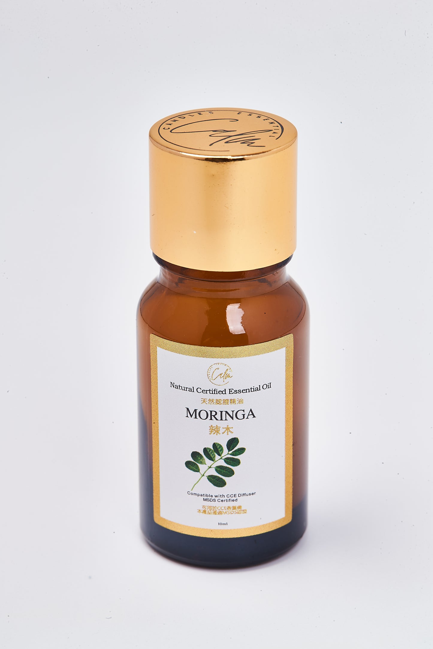 Calm Candles Essential – Certified Moringa Oil 10ml | Nourishing Botanical Extract for Skin Hydration, Healing & Wellness | 100% Natural, Diffuser-Ready