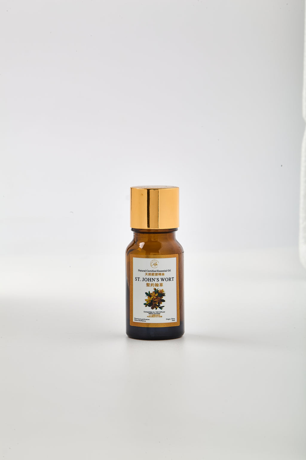 Calm Candles Johanniskrautöl Essentiell 10ml – Naturzertifiziertes Hypericumöl zur Hautregeneration, Narbenpflege & Tiefenheilung
